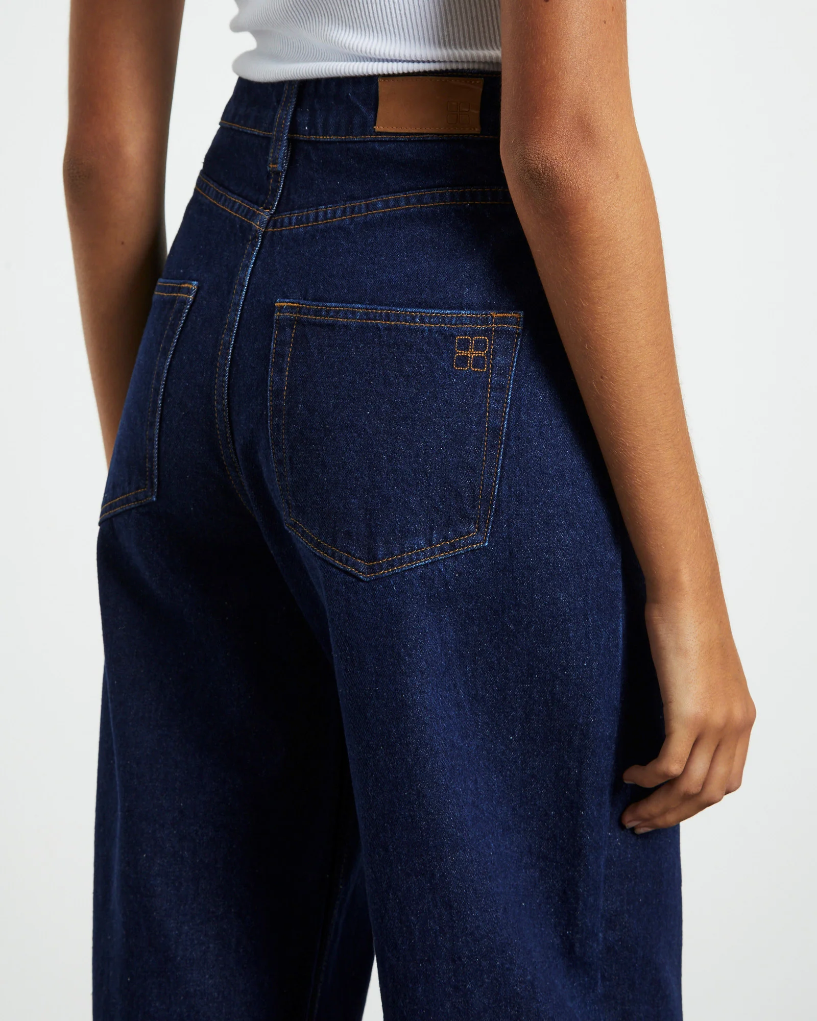 Hailey High Rise Baggy Jeans Ink Blue - Image 6