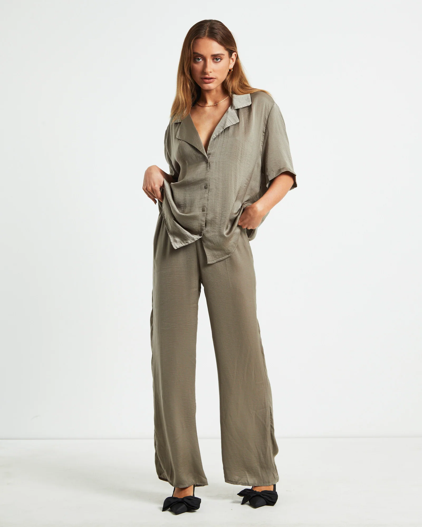 Hallie Pant Olive - Image 3