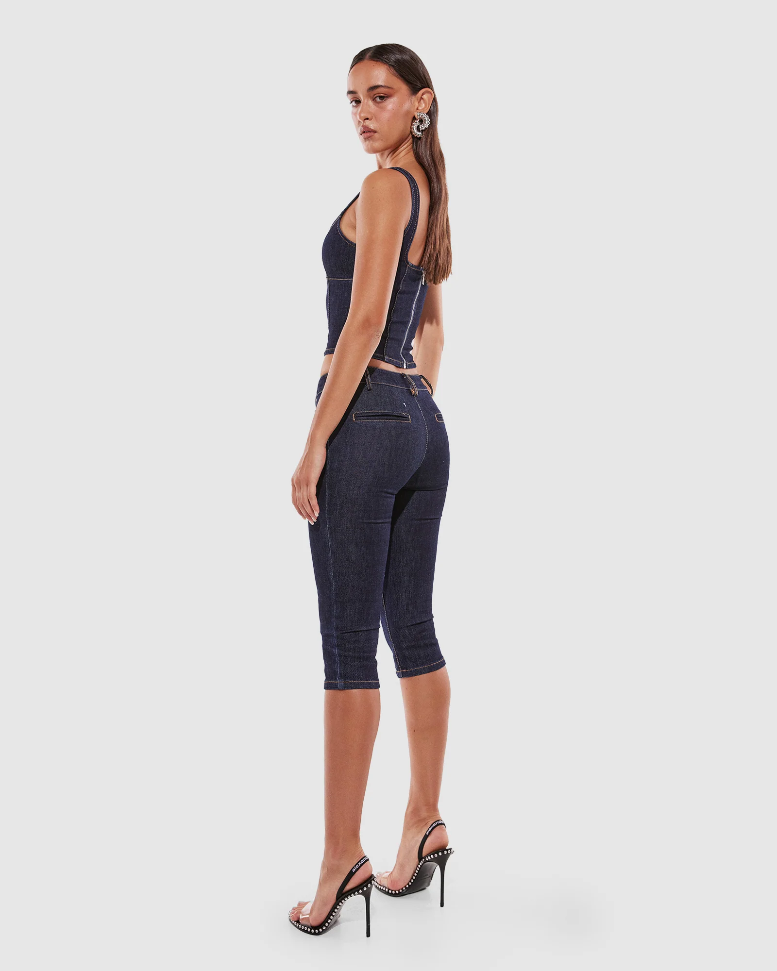 Hannah Capri Denim Pants - Image 5
