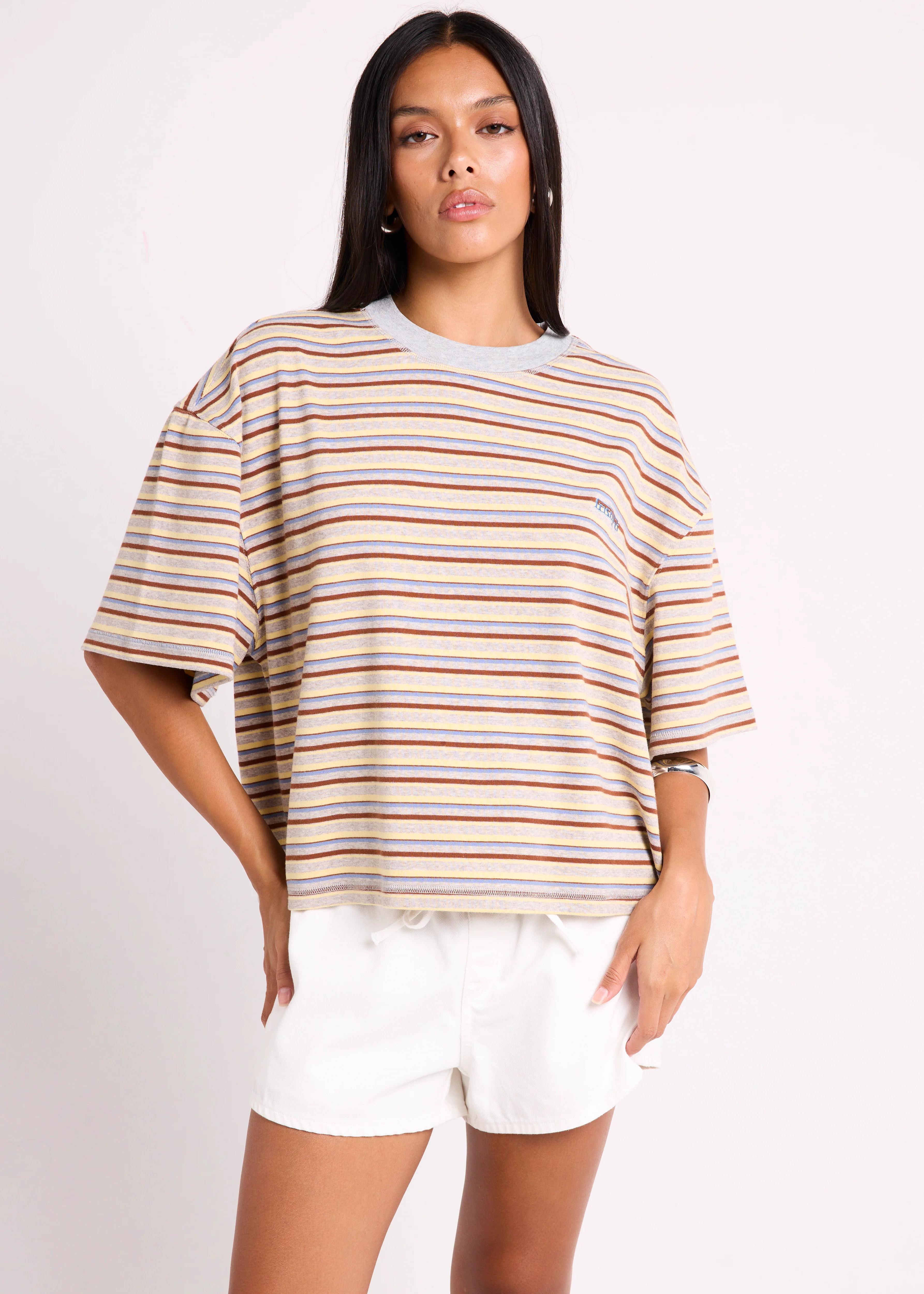 Harlem Striped Boyfriend T-Shirt