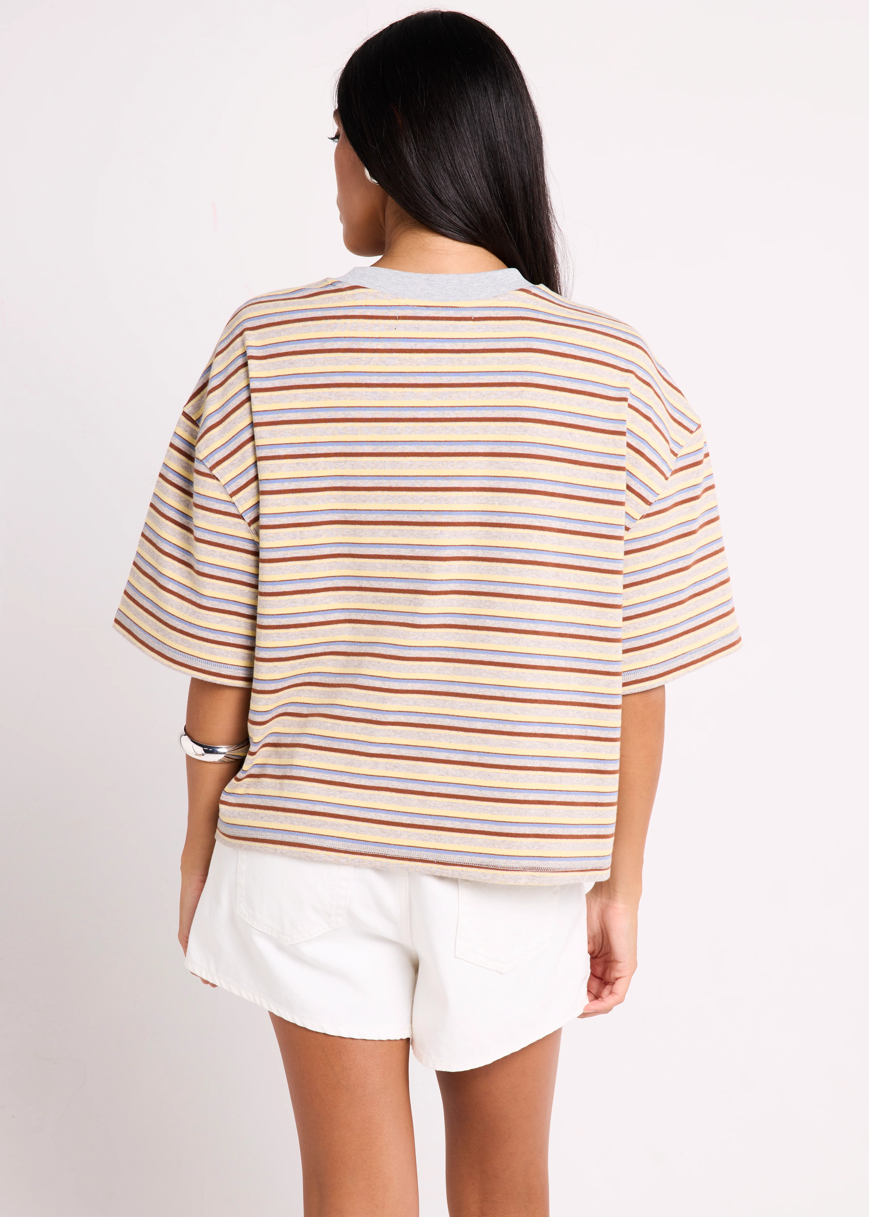 Harlem Striped Boyfriend T-Shirt - Image 4