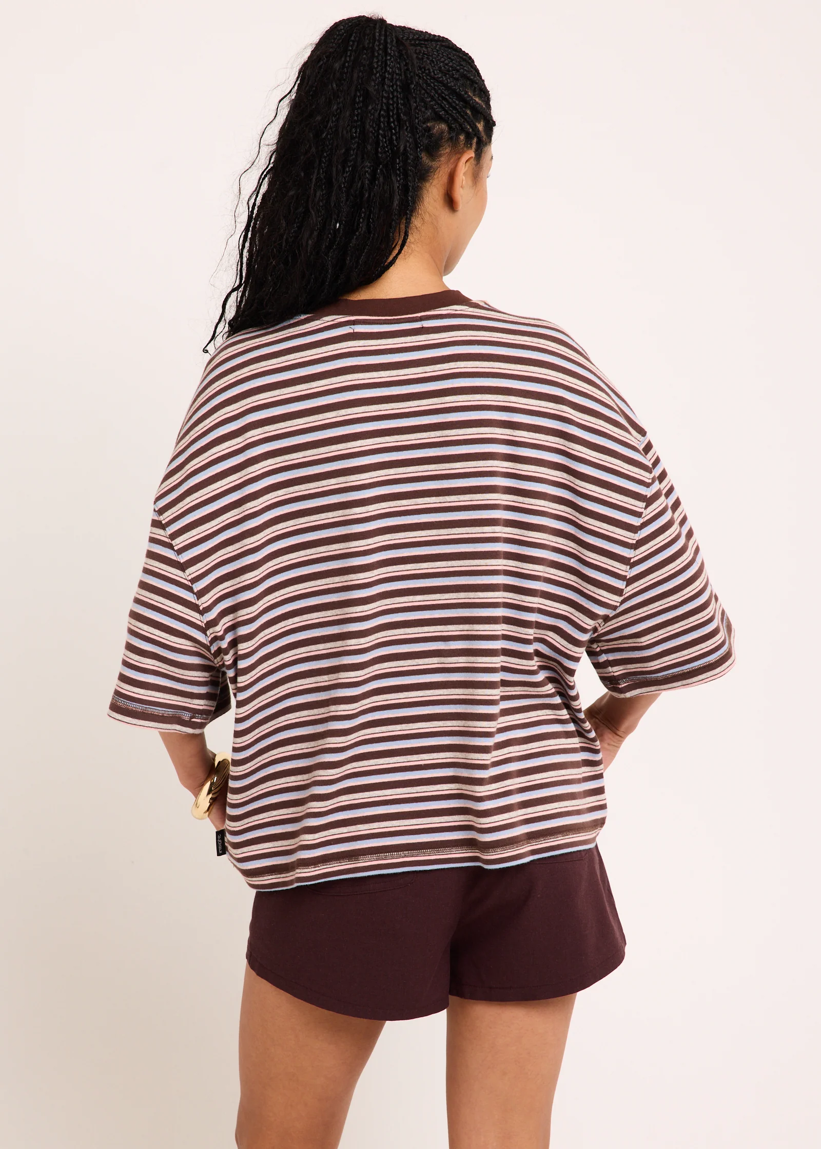 Harlem Striped Boyfriend T-Shirt - Image 2