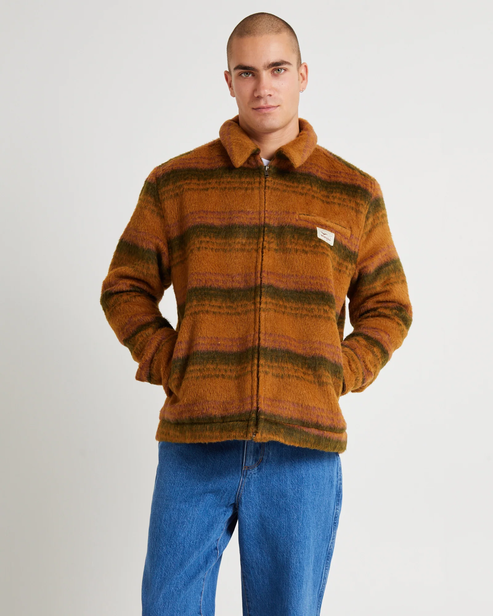 Harrington Jacket Brushed Rust - Image 5