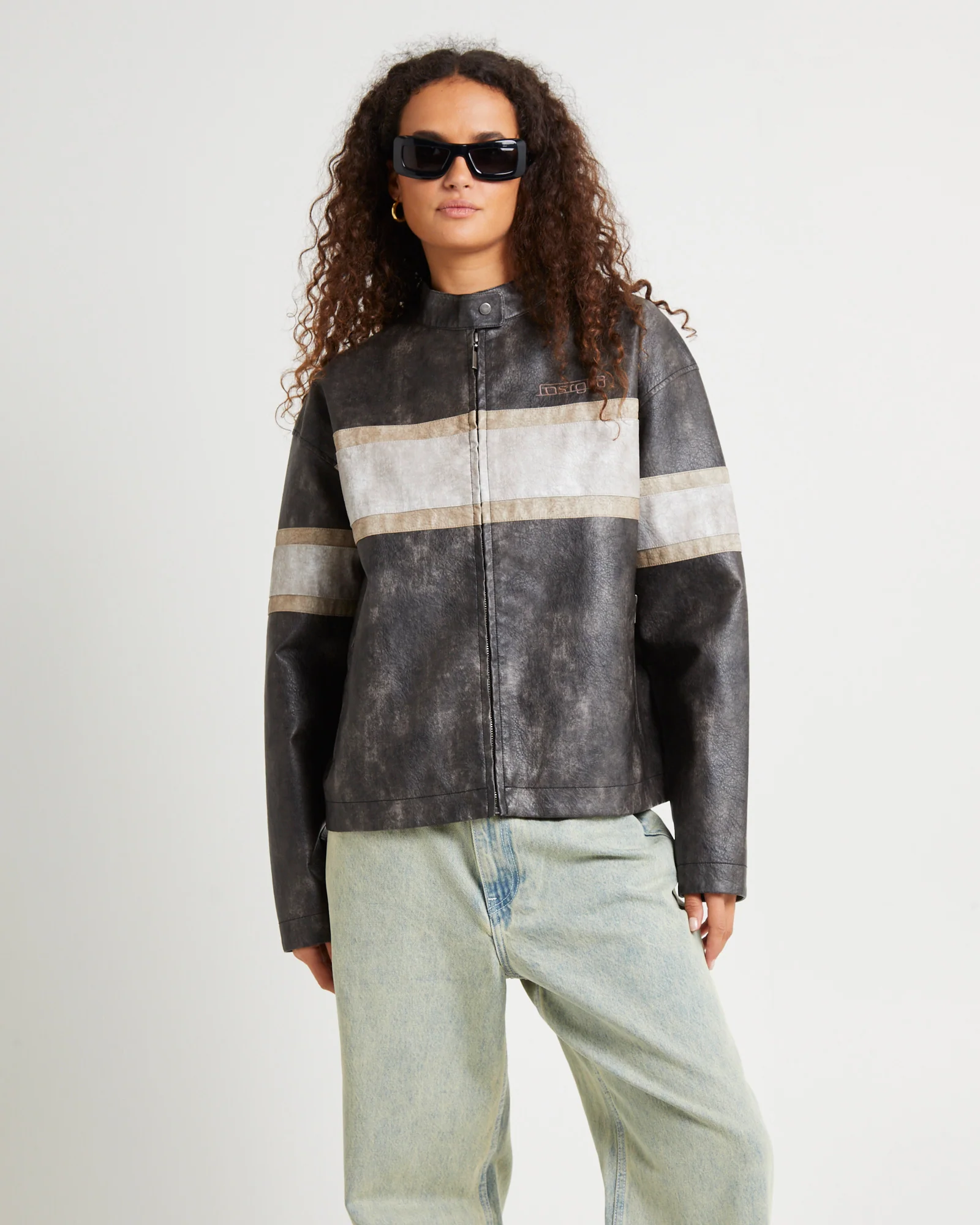 Harvey Distressed Biker Jacket