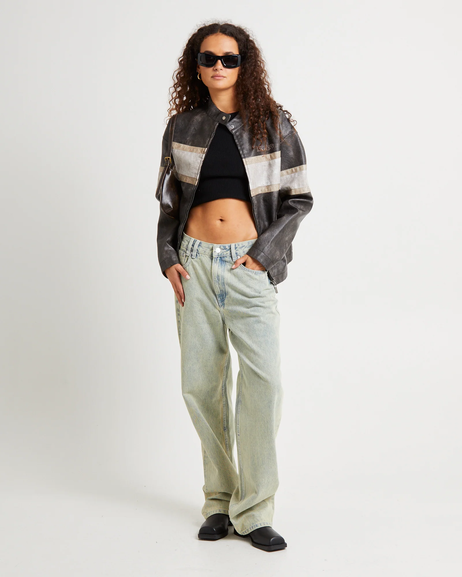 Harvey Distressed Biker Jacket - Image 3