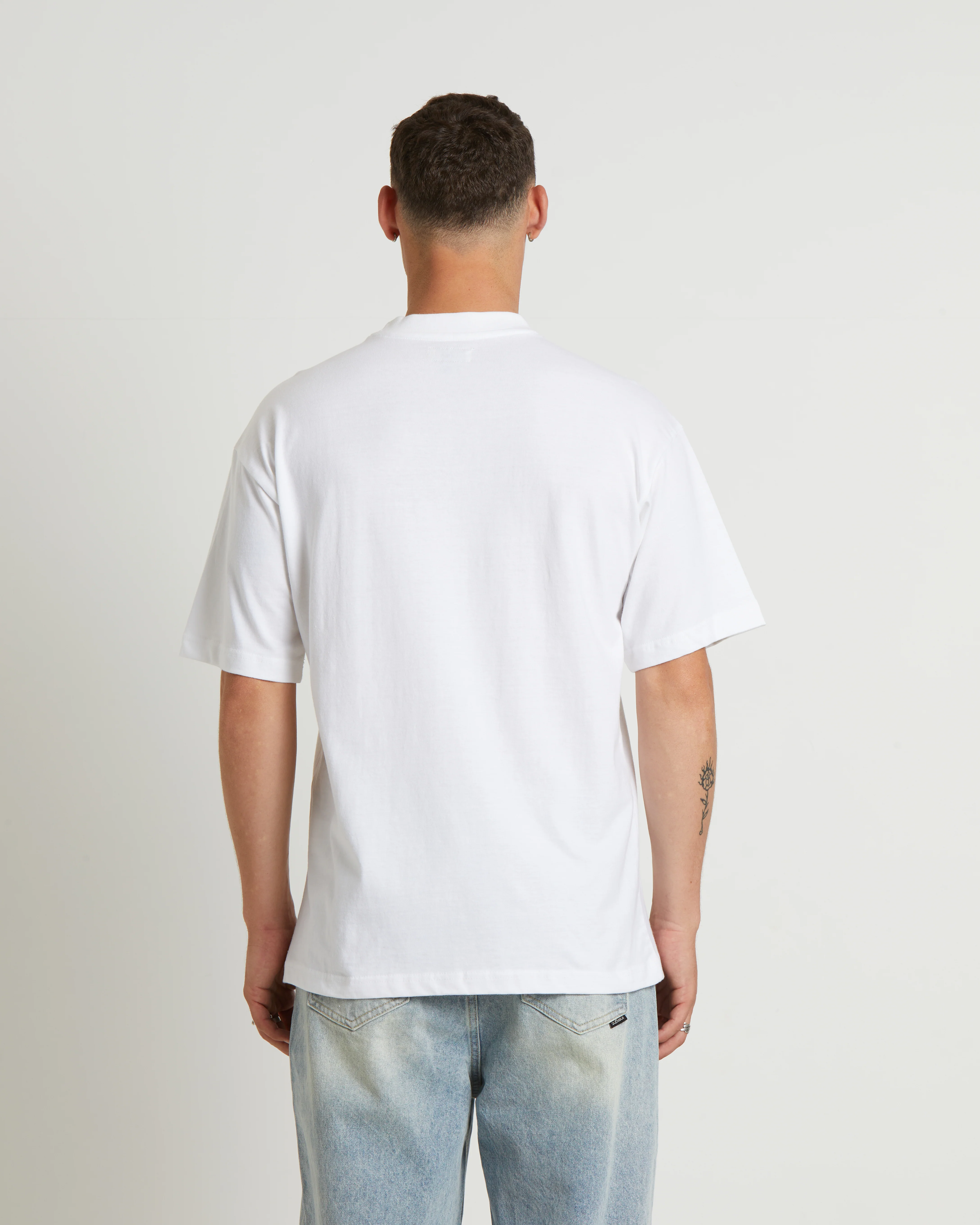 Hasbulla Ring Short Sleeve T-Shirt in White - Image 2