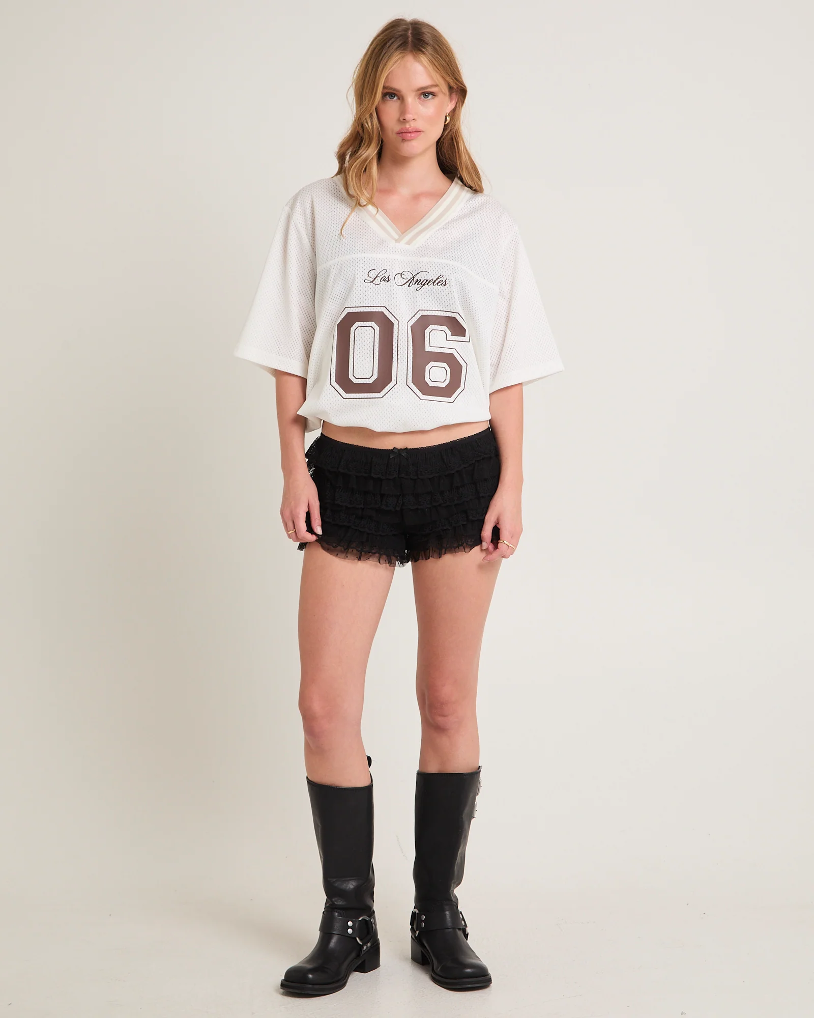 Heartbreaker Lace Ruffle Shorts - Image 3
