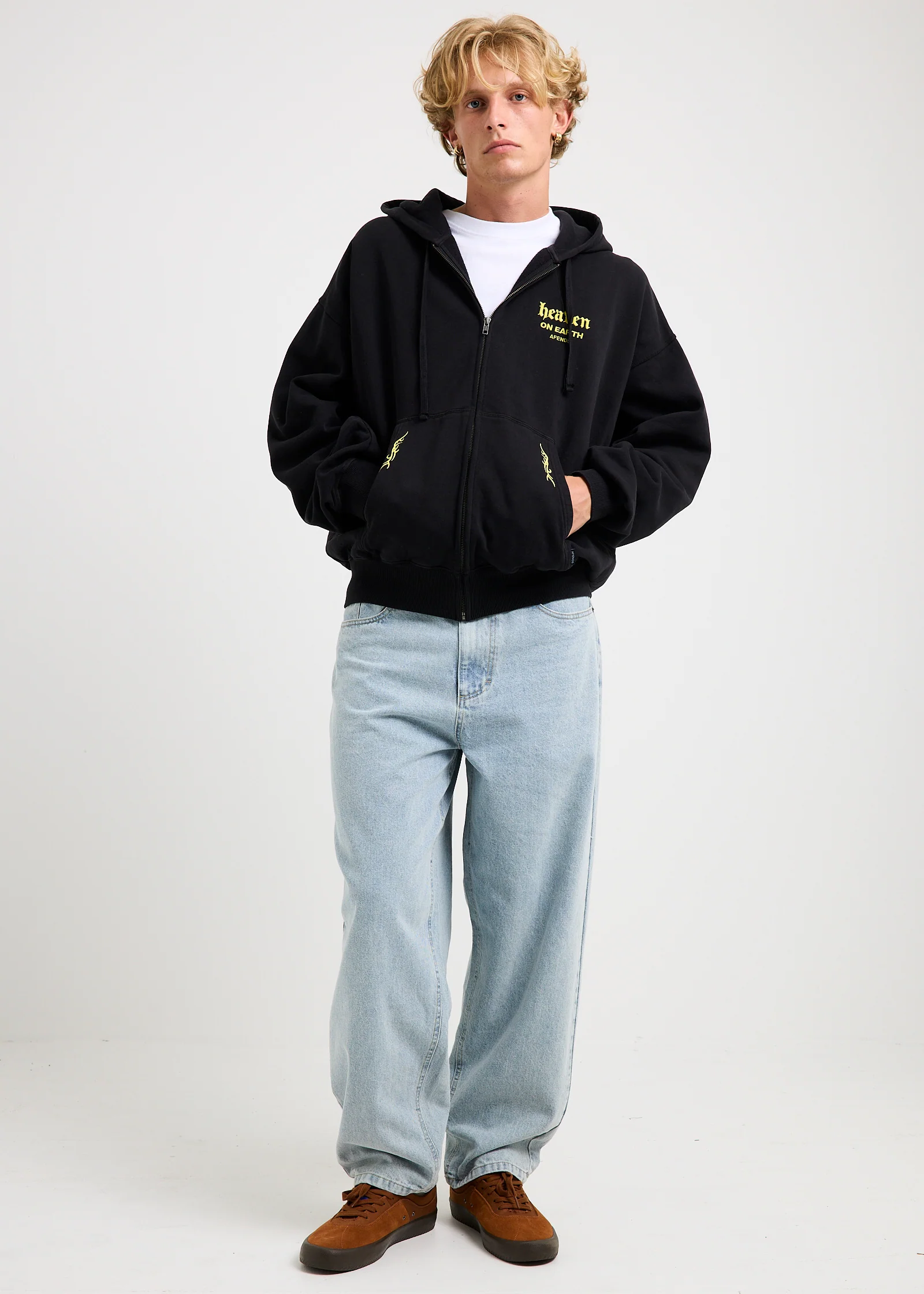 Heaven Boxy Zip Hoodie - Image 3