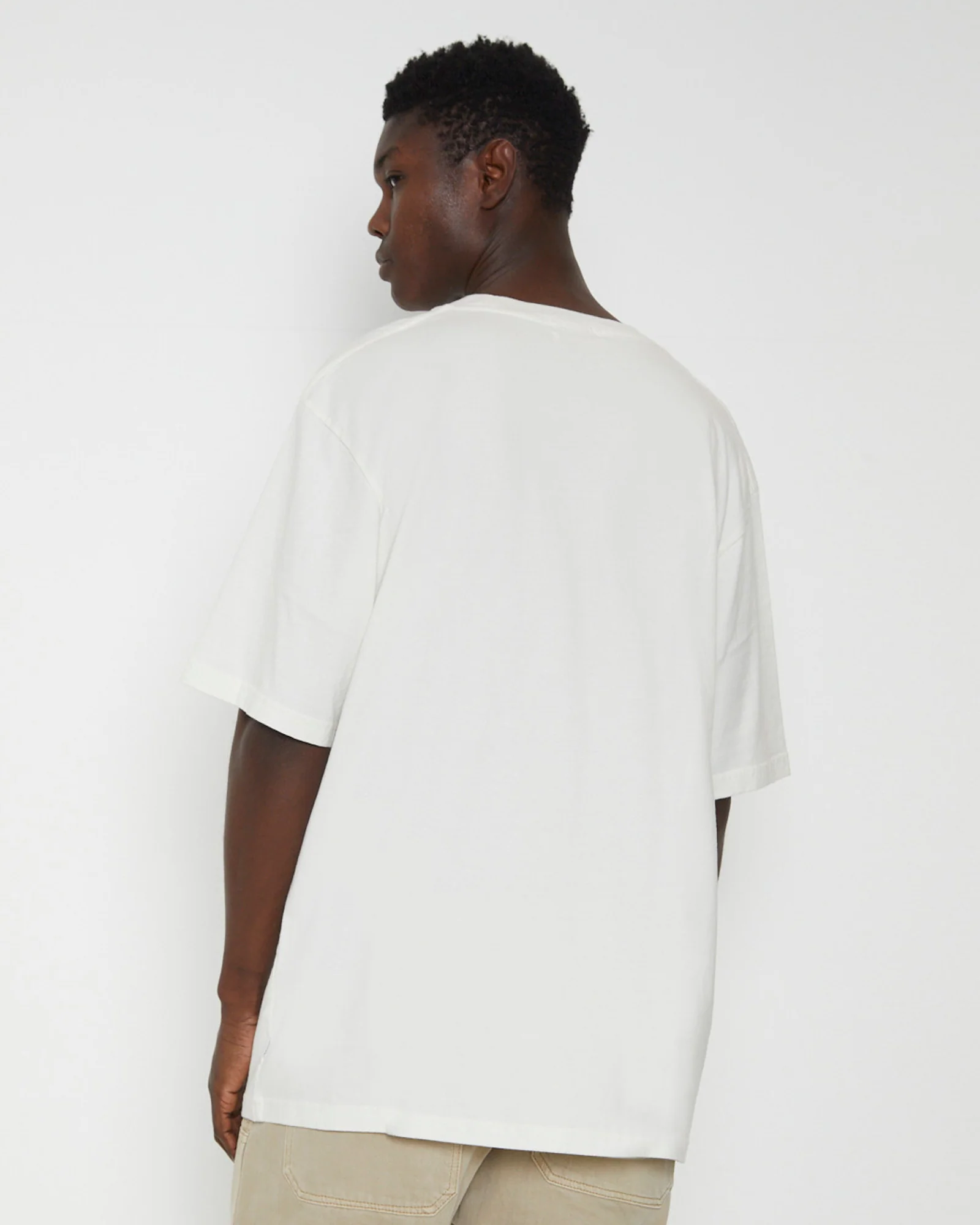 Heavy Venice Short Sleeve T-Shirt in Vintage White - Image 2