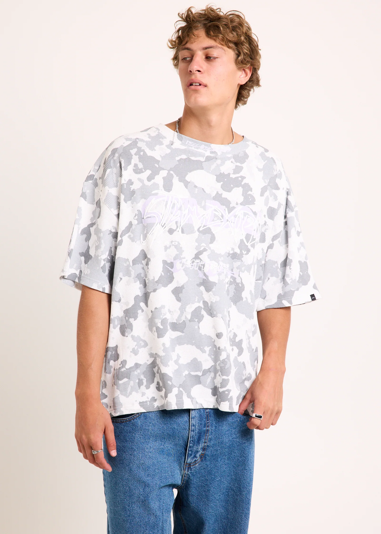 Hicks Waffle Camo T-Shirt - Image 4