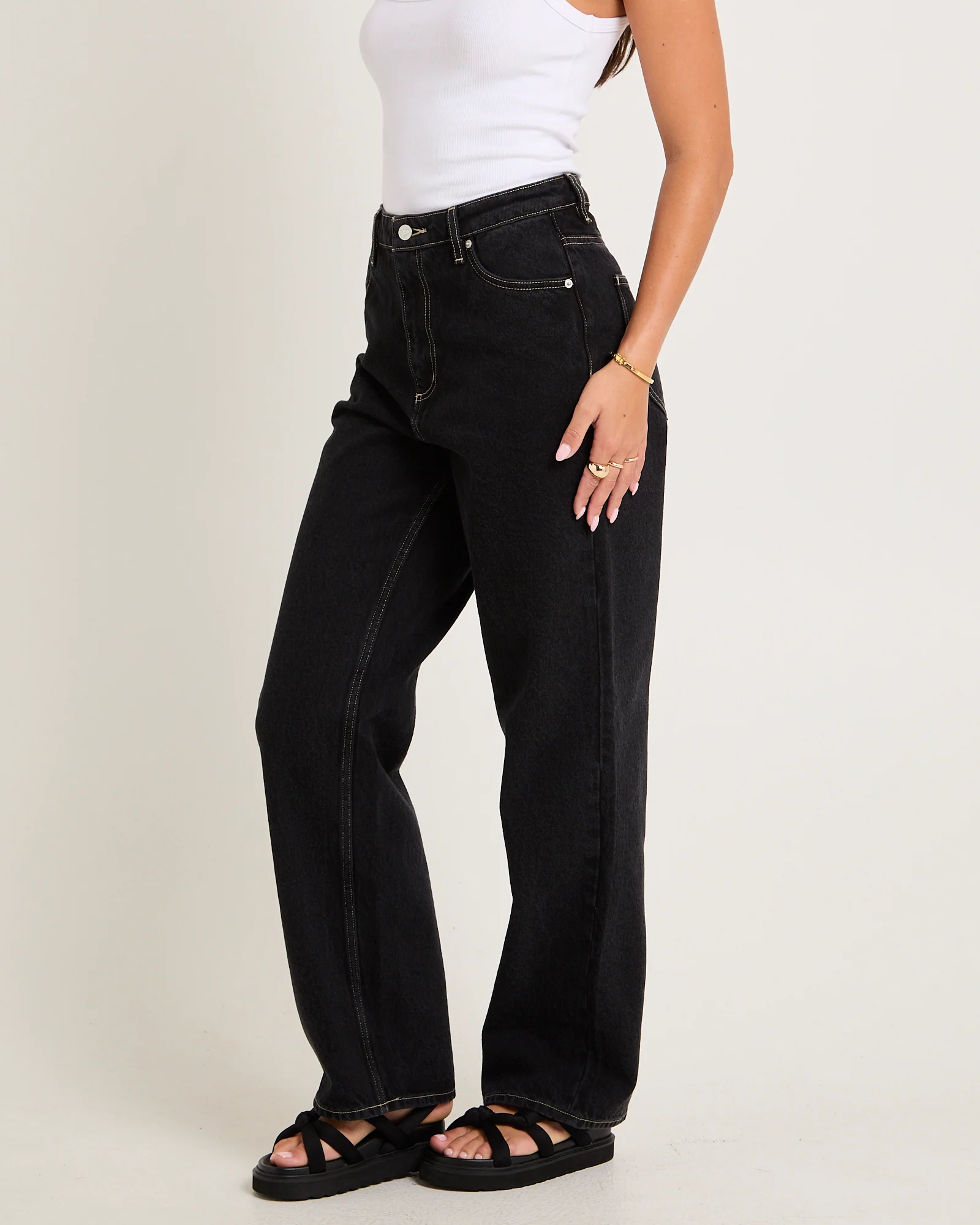 High Baggy Denim Jeans - Image 4