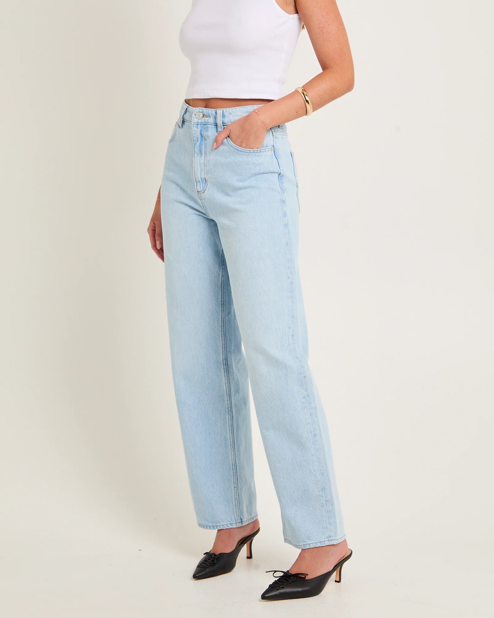 High Baggy Denim Jeans - Image 4