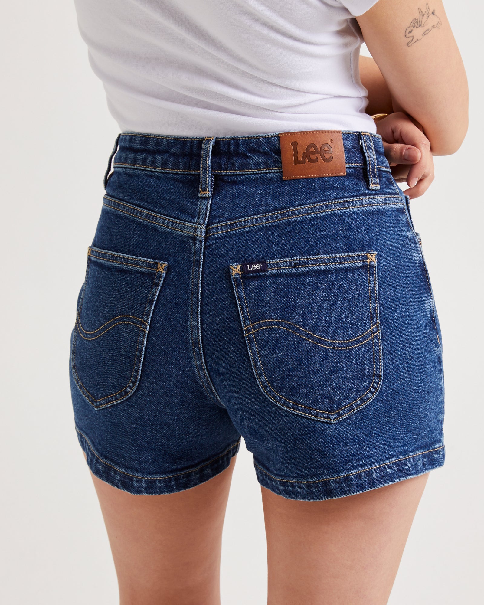 High Relaxed Denim Shorts - Image 5