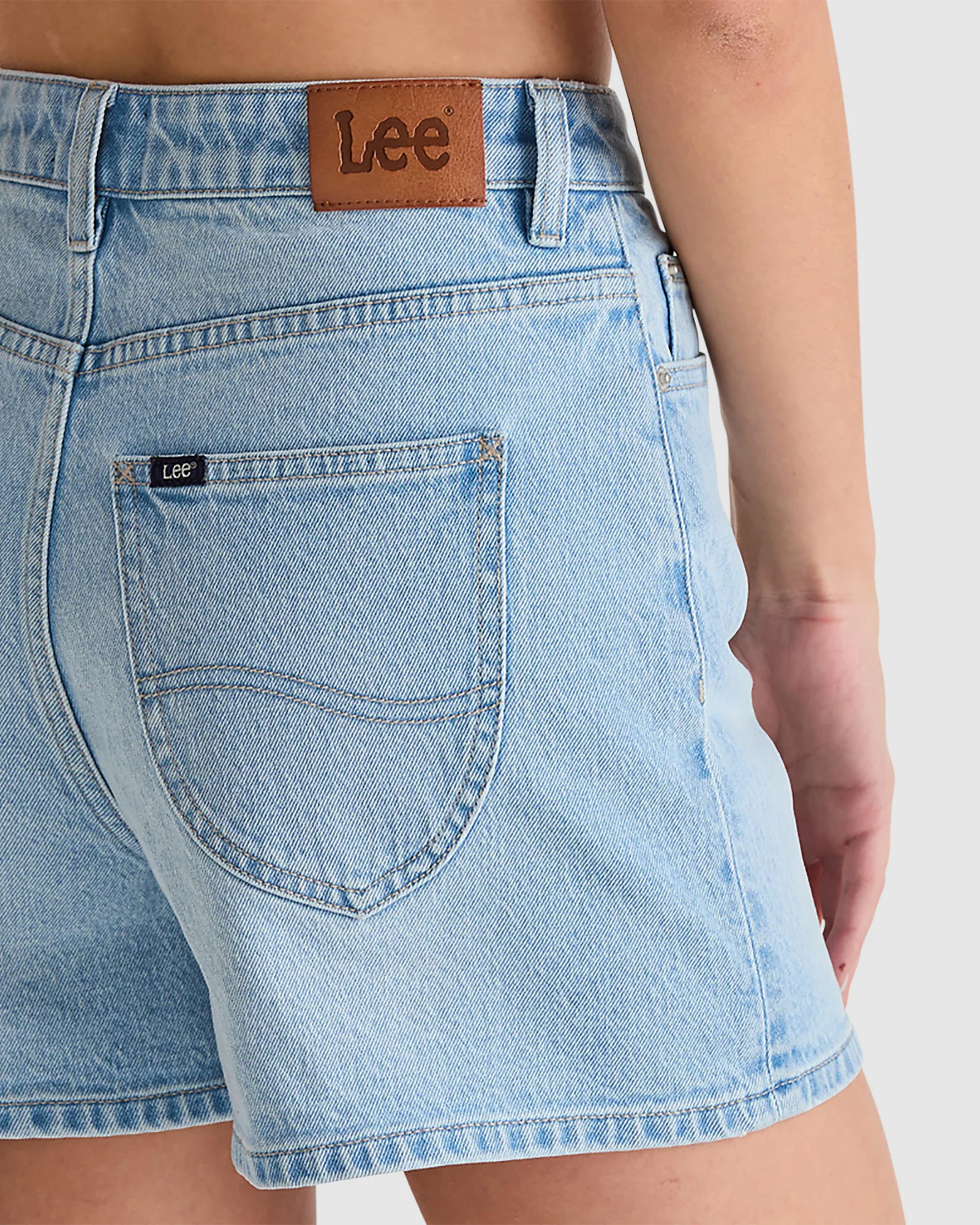 High Relaxed Denim Shorts