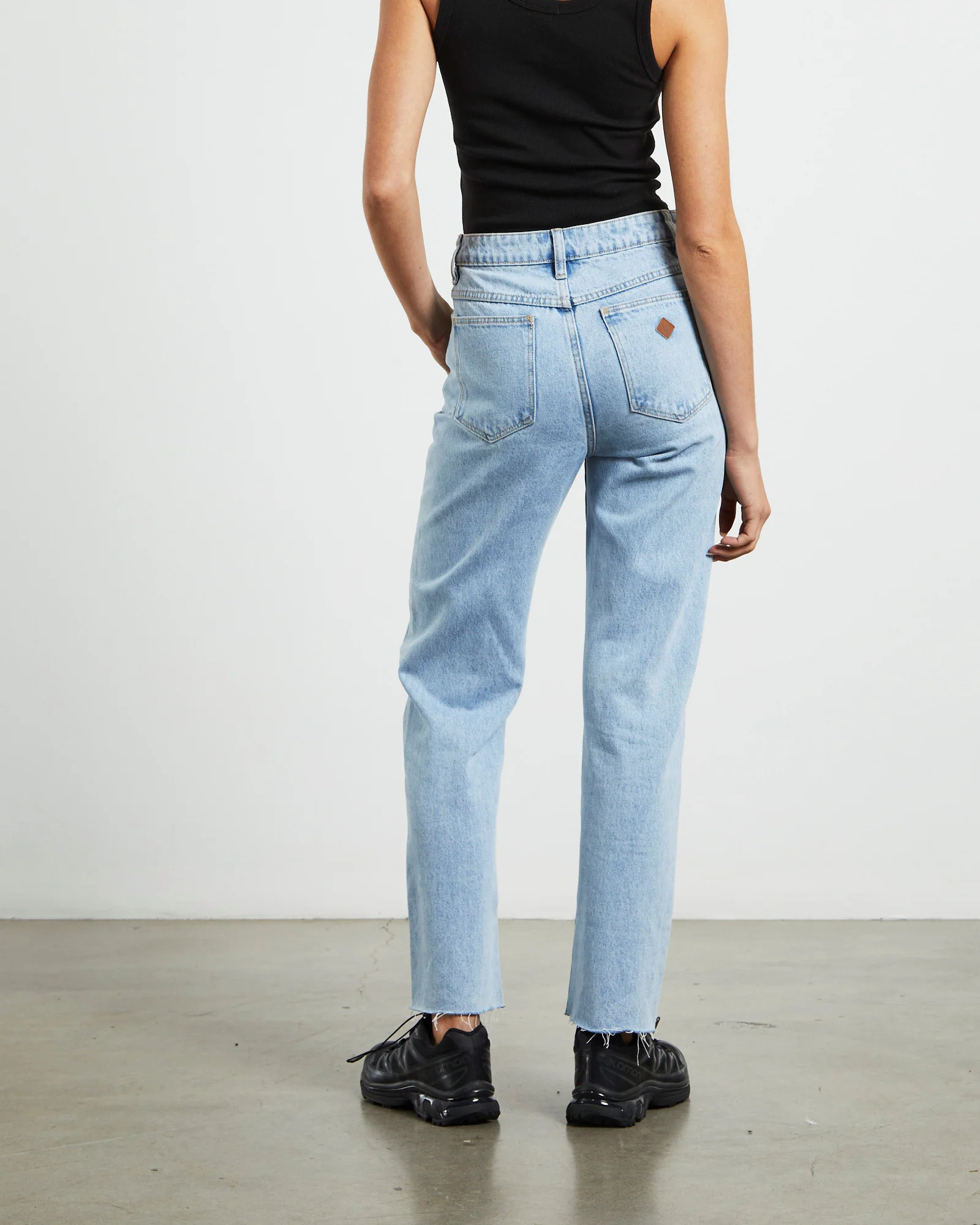 High Straight Petite Denim Jeans Walkaway Blue - Image 3