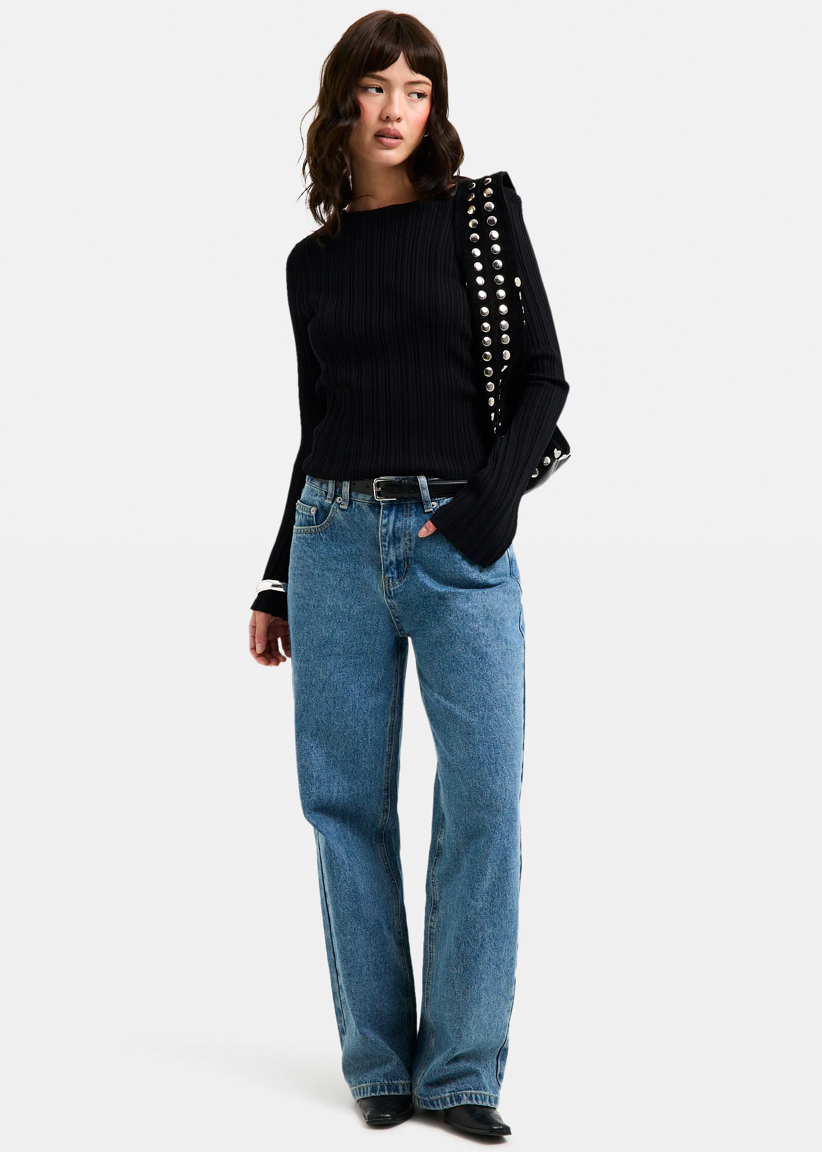 Holland Boat Neck Long Sleeve Knit Top - Image 2