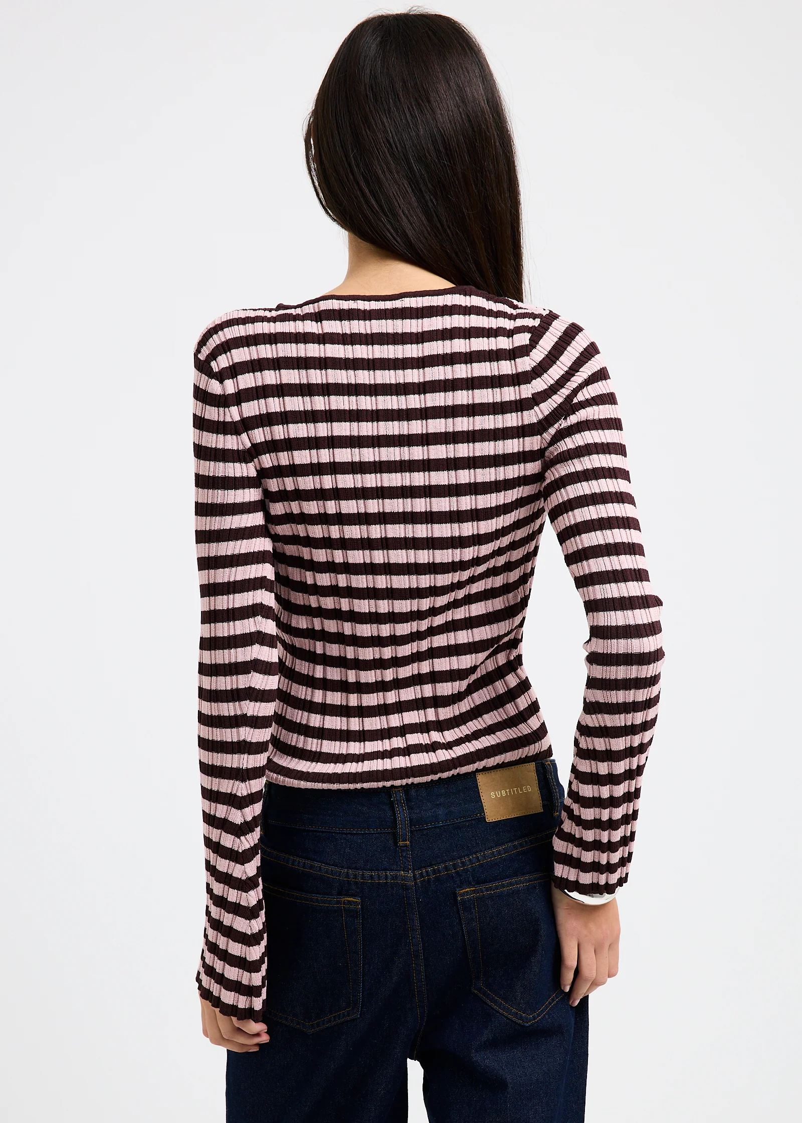 Holland Boat Neck Long Sleeve Knit Top - Image 3