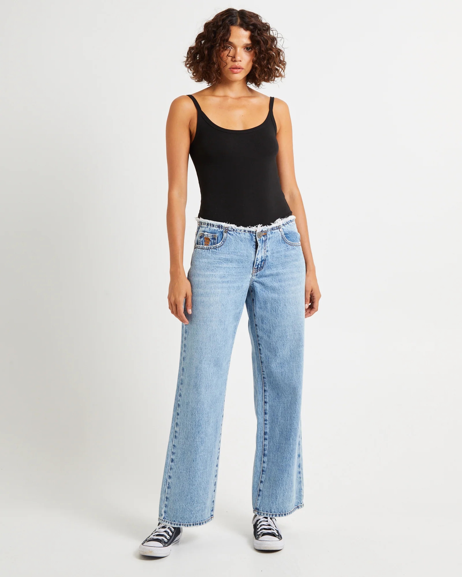 Hollywood Low Riders Low Waist Wide Leg Denim Jeans - Image 3