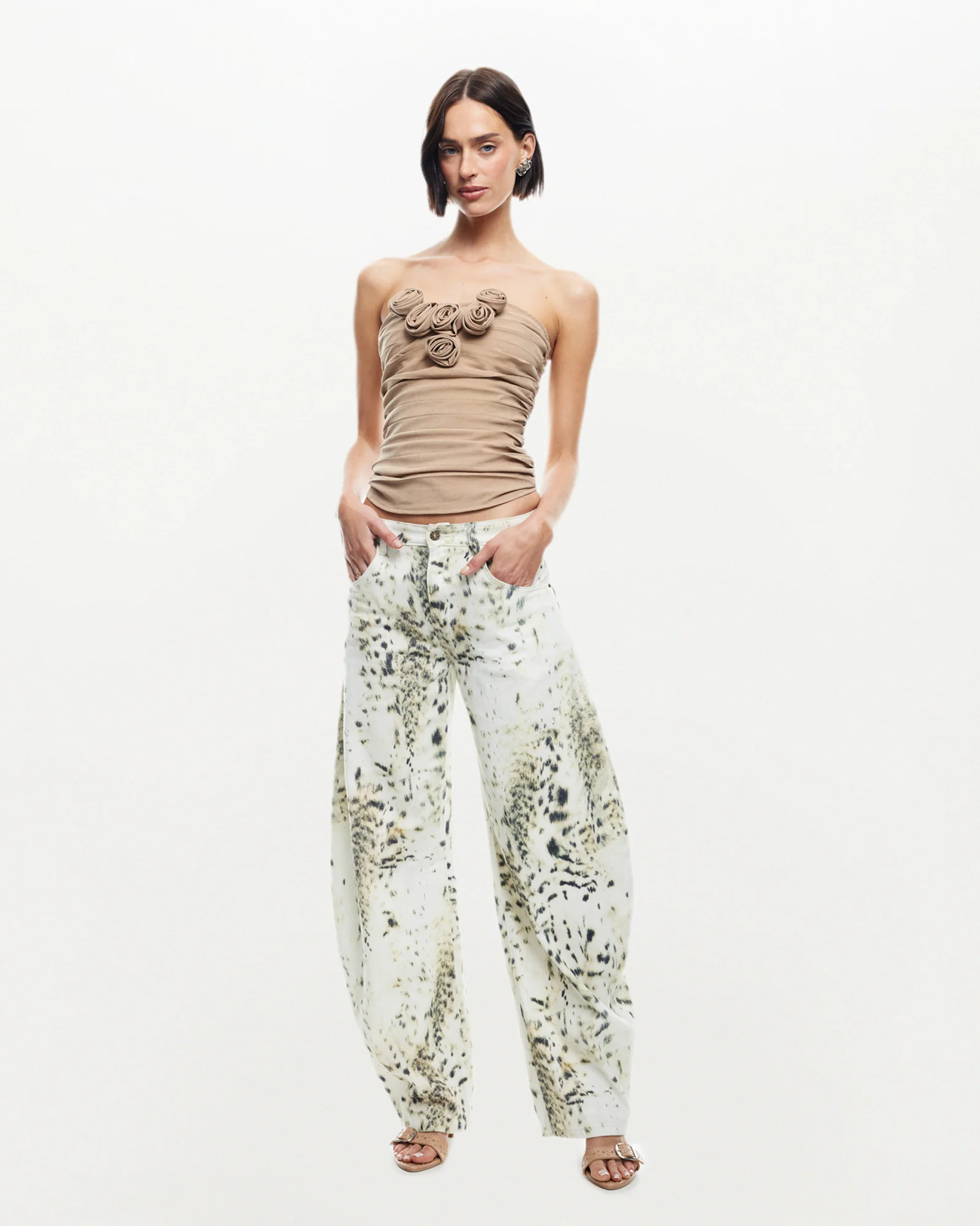Horseshoe Jeans Snow Leopard