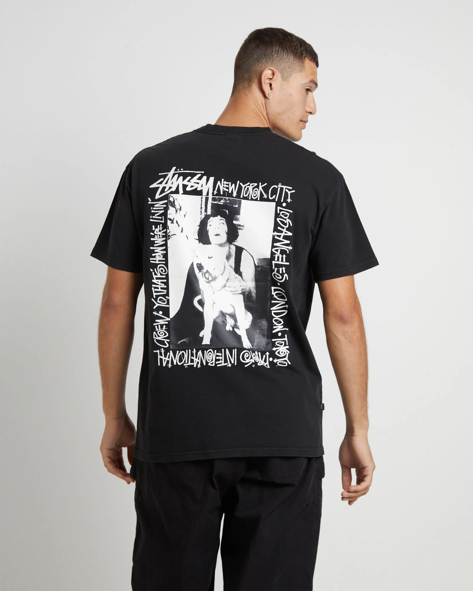 How We're Living Heavyweight Short Sleeve T-Shirt in Black