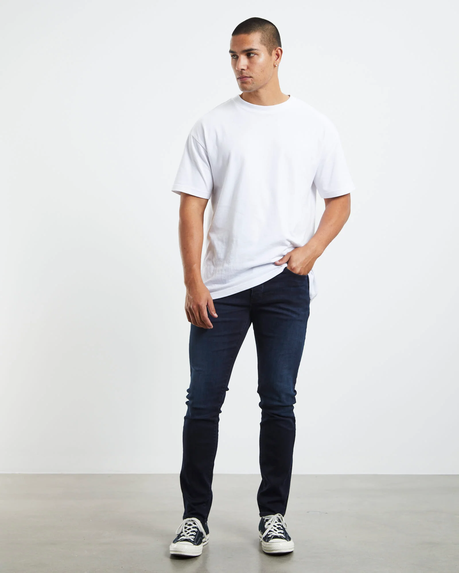 Iggy Skinny Denim Jeans Polar Dark - Image 3