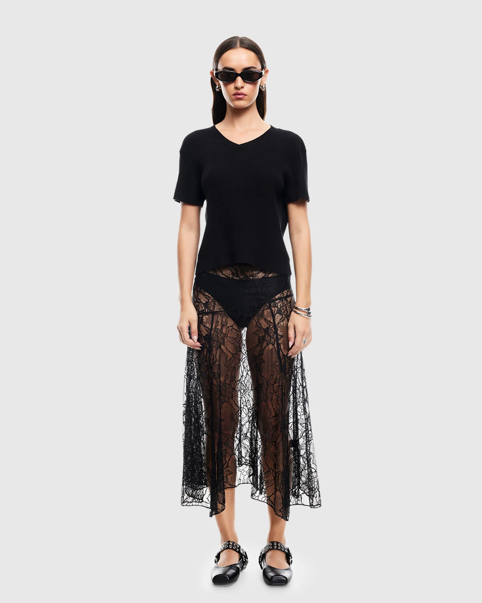 In Bloom Lace Midi Skirt