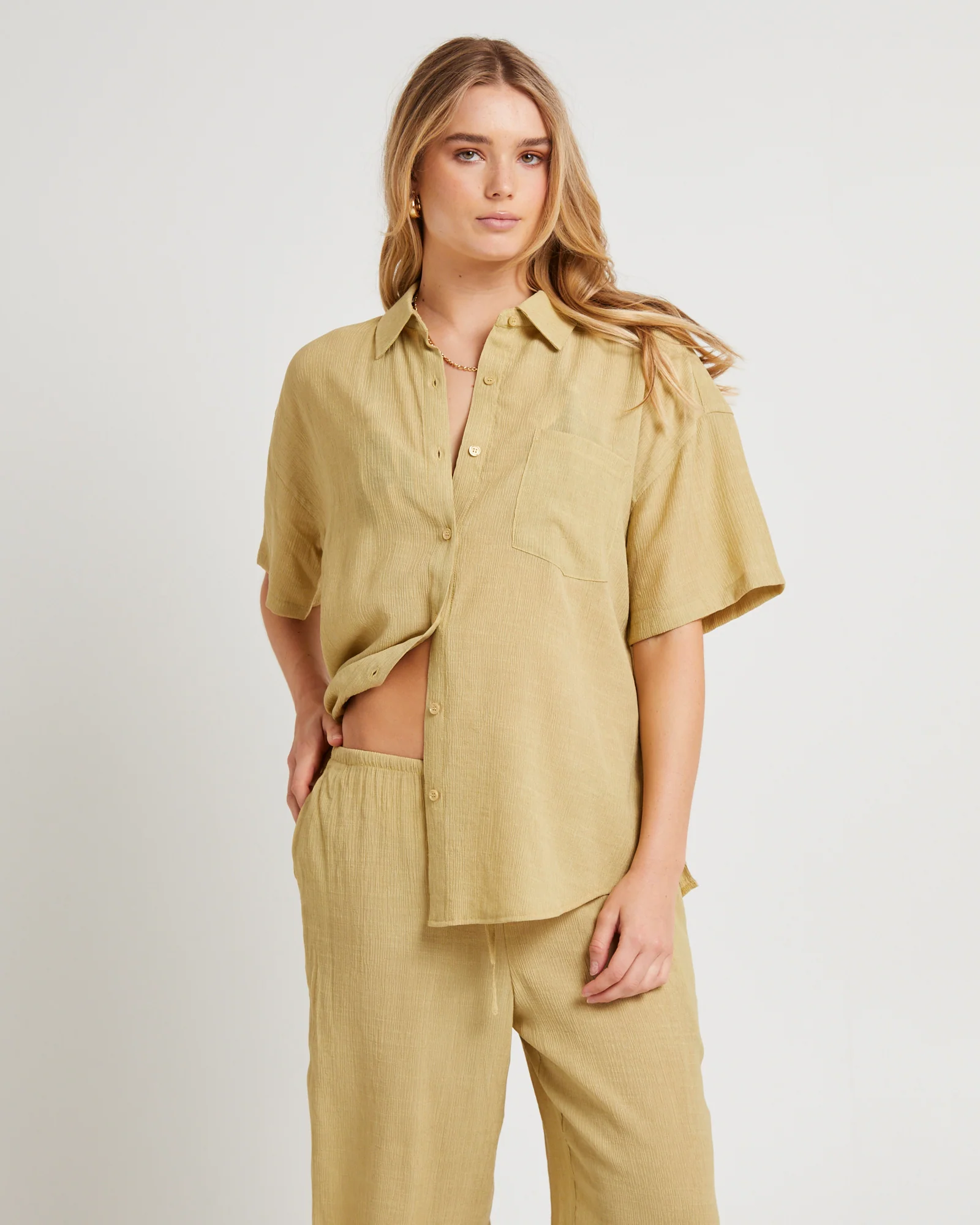 Indra Crinkle Oversized Shirt - Image 5