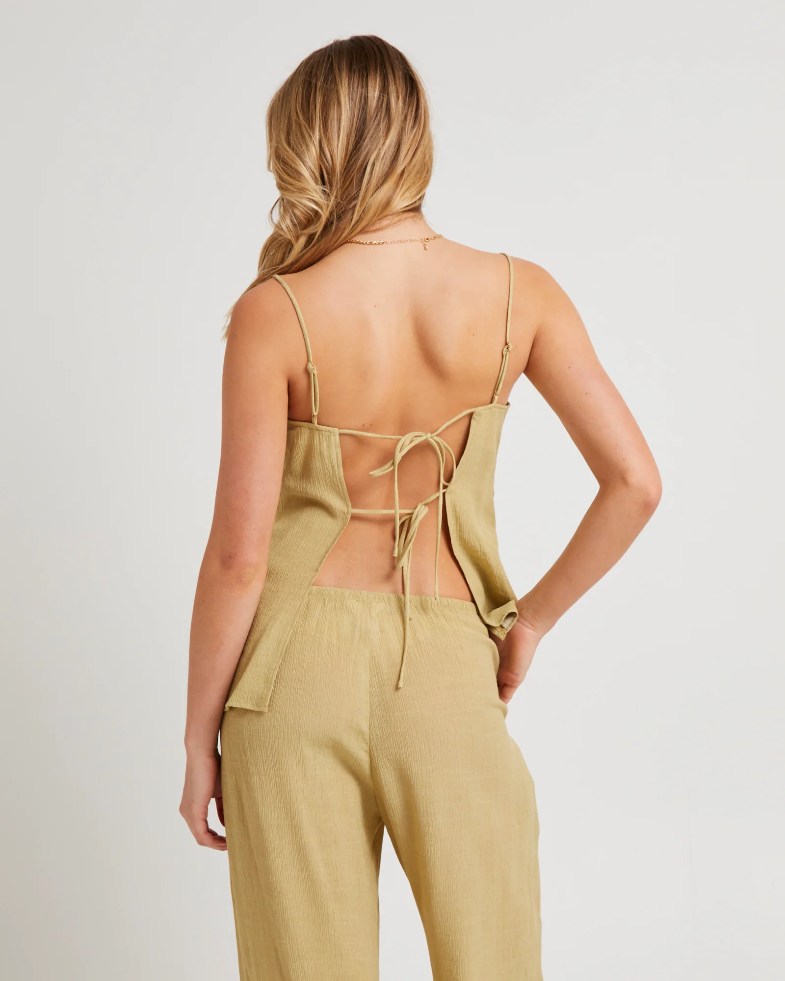 Indra Crinkle Tie Back Top - Image 2