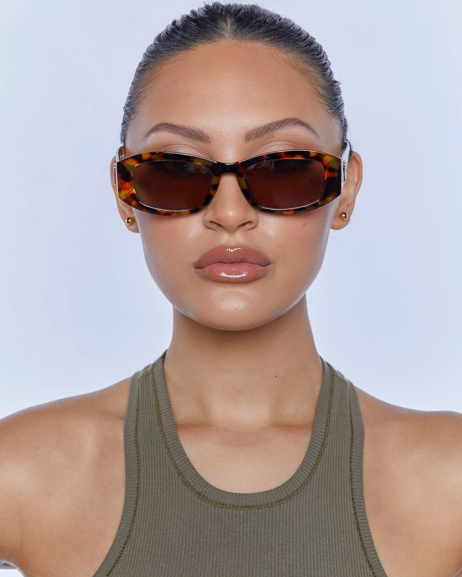 Inez Sunglasses Tort Brown Mono - Image 2