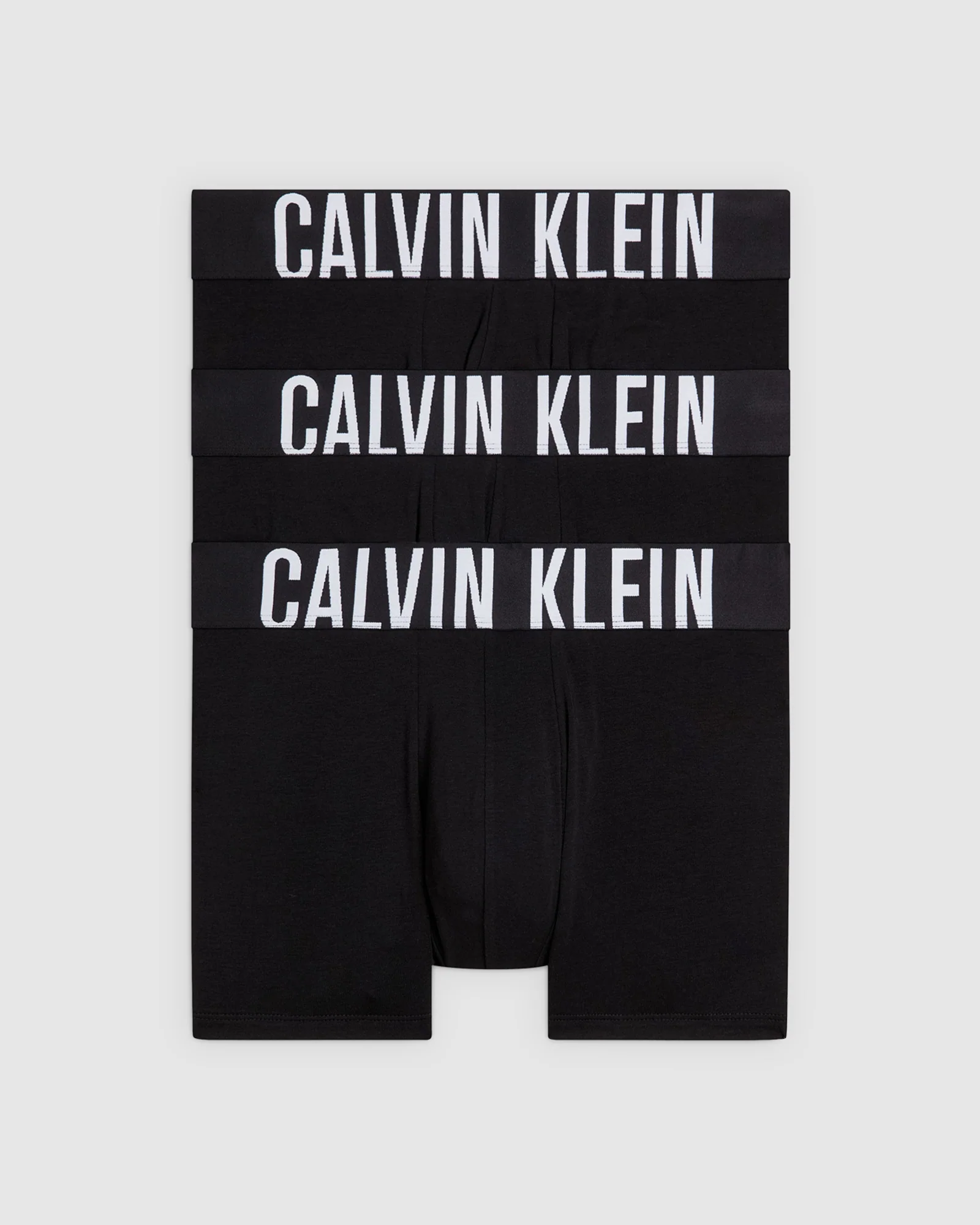 Intense Power Cotton Trunks 3 Pack in Black