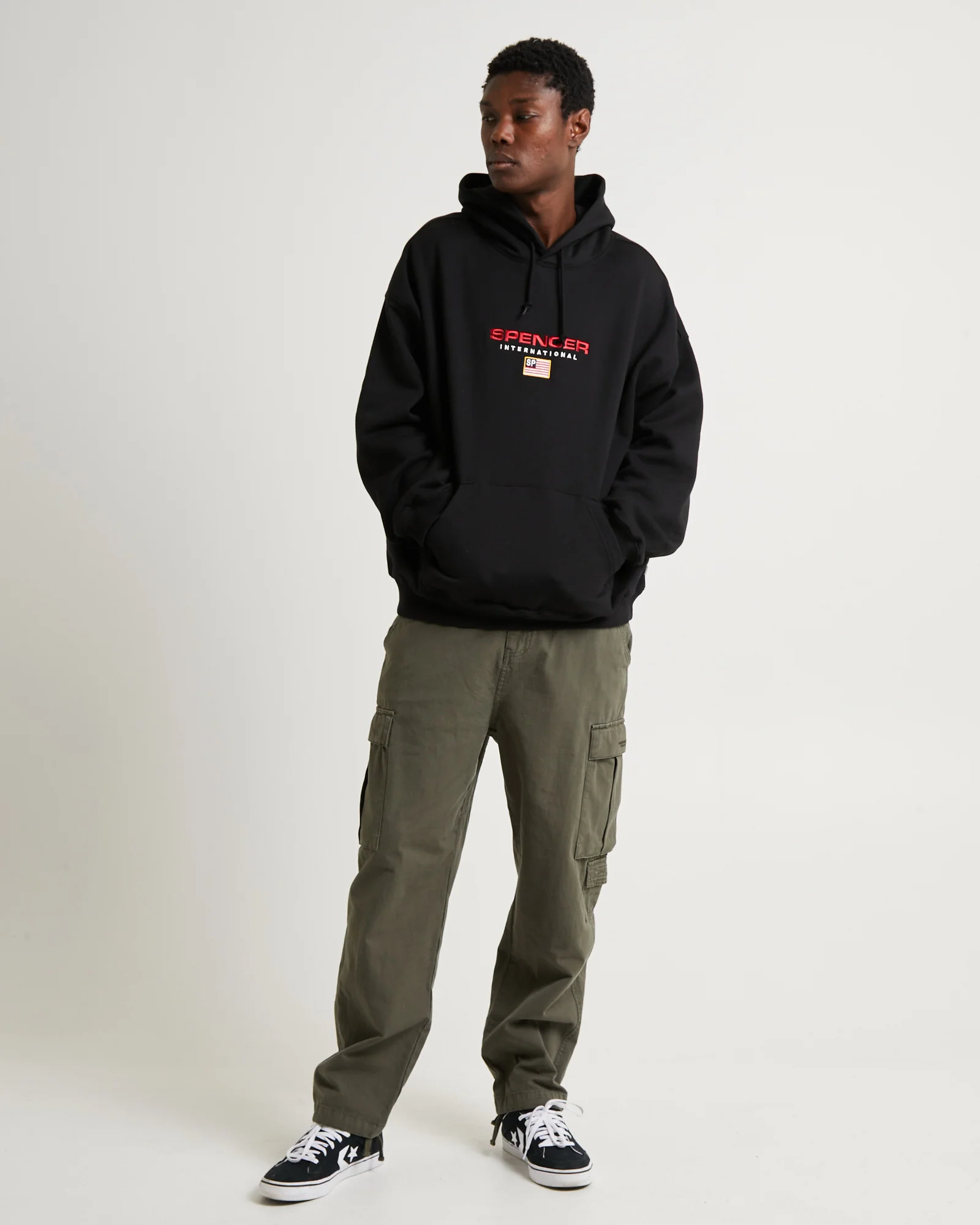 International Hoodie Black - Image 3