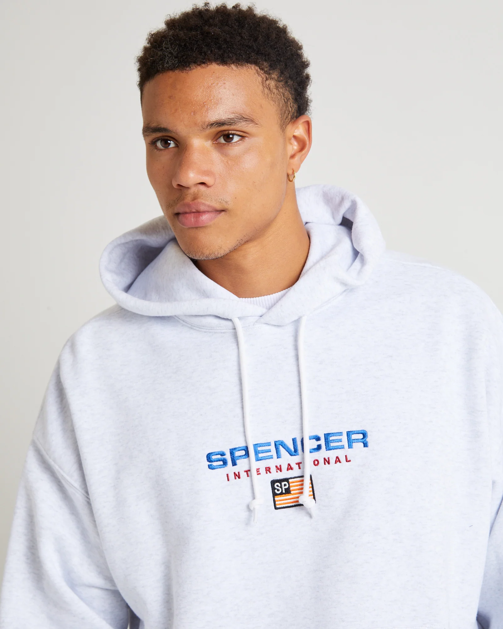 International Hoodie Jumper Frost Marle Grey - Image 5