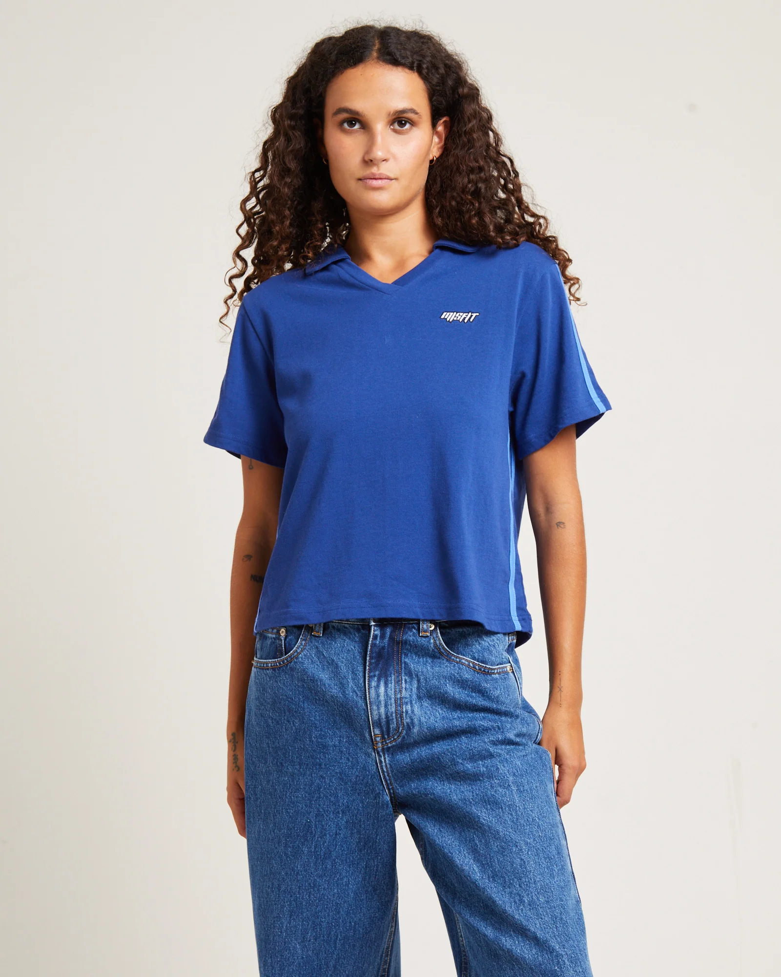 Into Nirvana Short Sleeve Polo Tee Navy