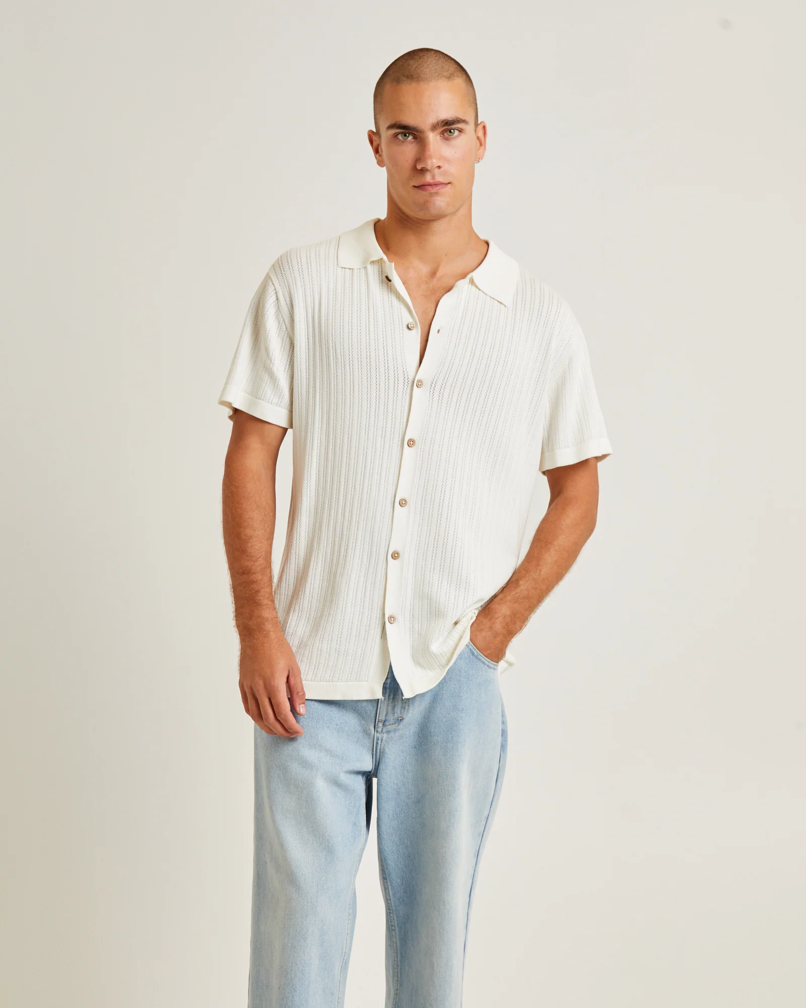 Intro Polo Short Sleeve Shirt White