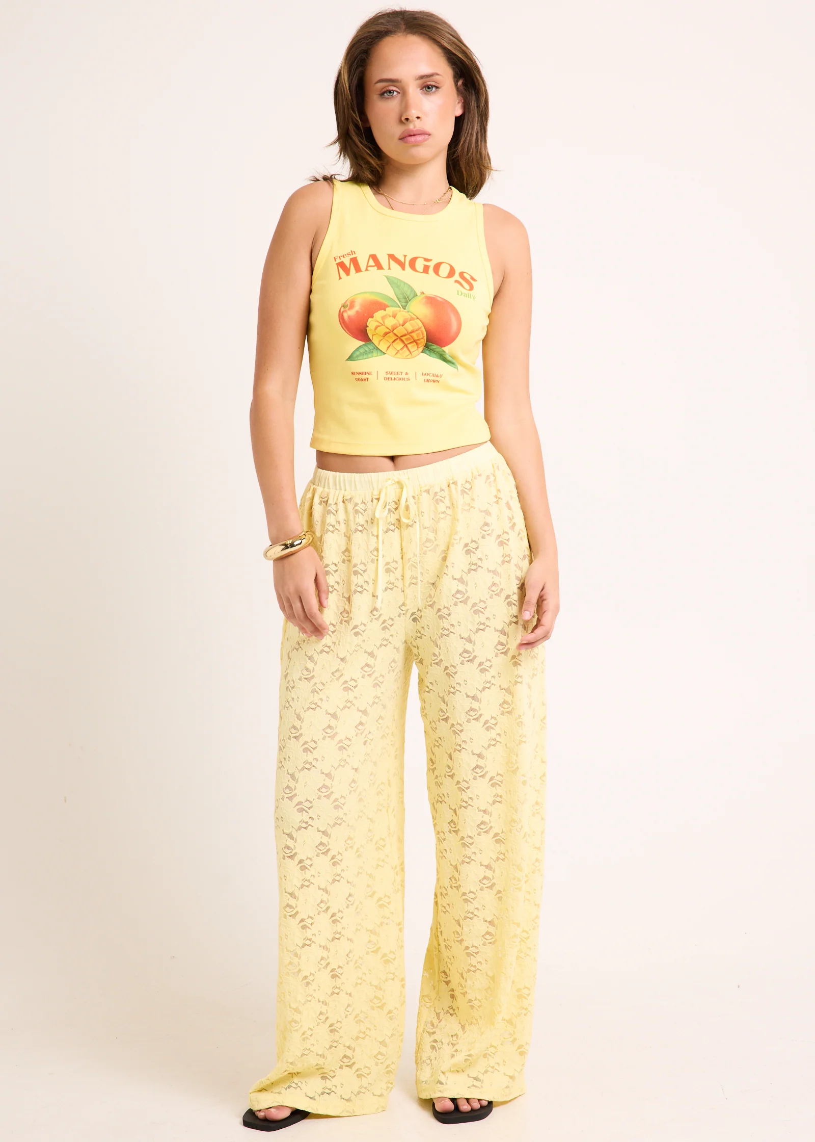Jasmine Lace Relaxed Pants