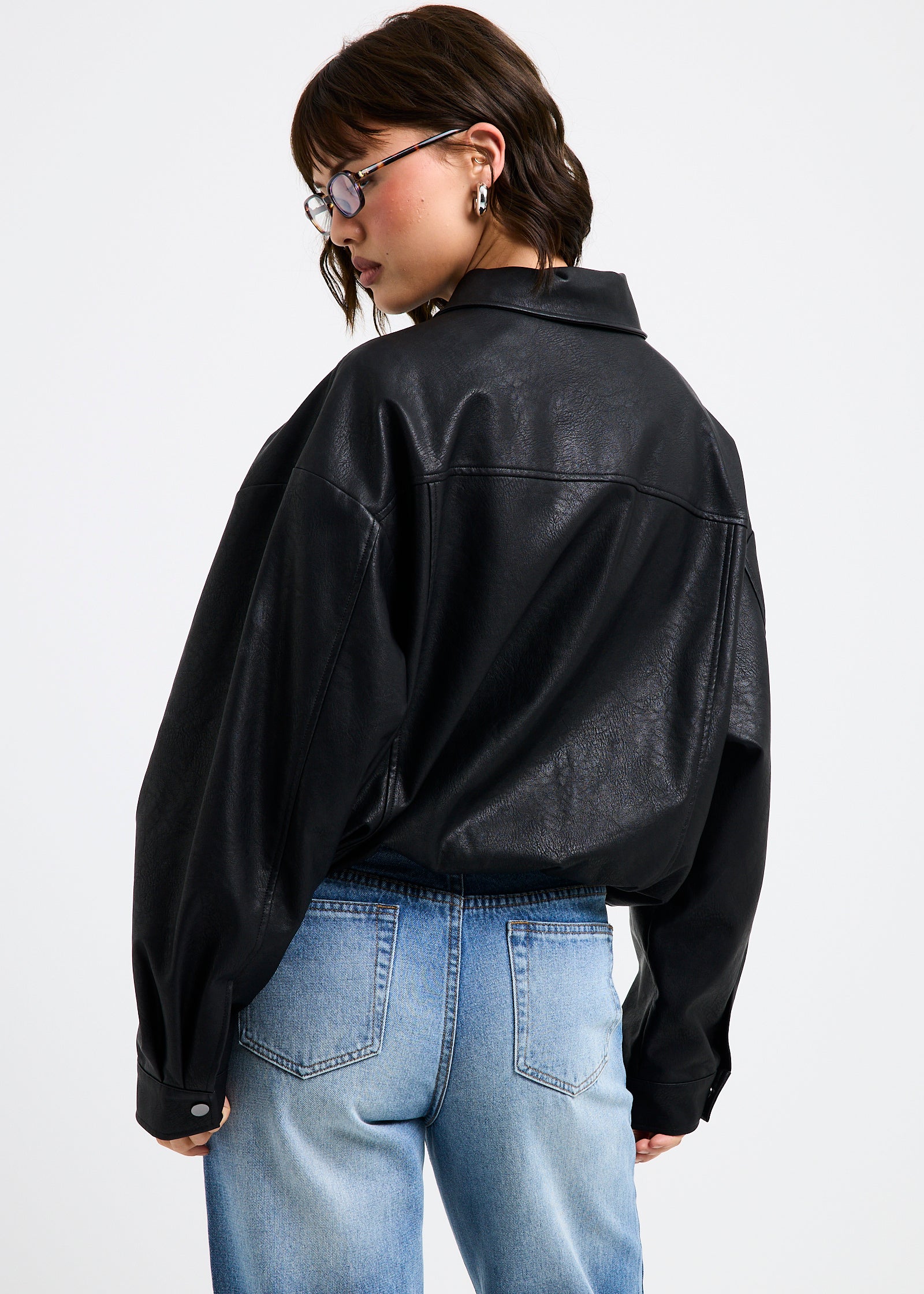 Jen Oversized Patch Pocket Jacket - Image 8