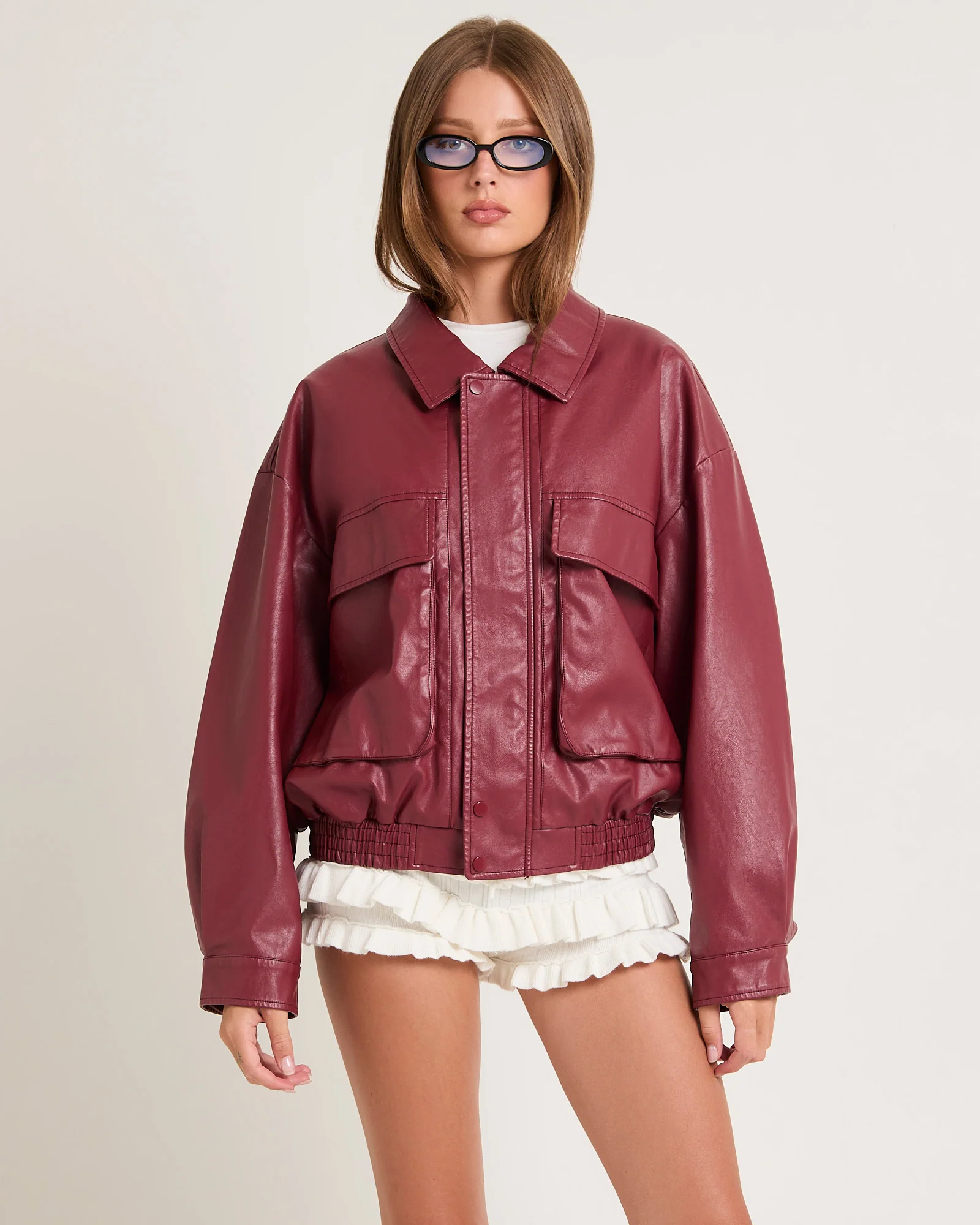 Jen Oversized Patch Pocket Jacket - Image 5