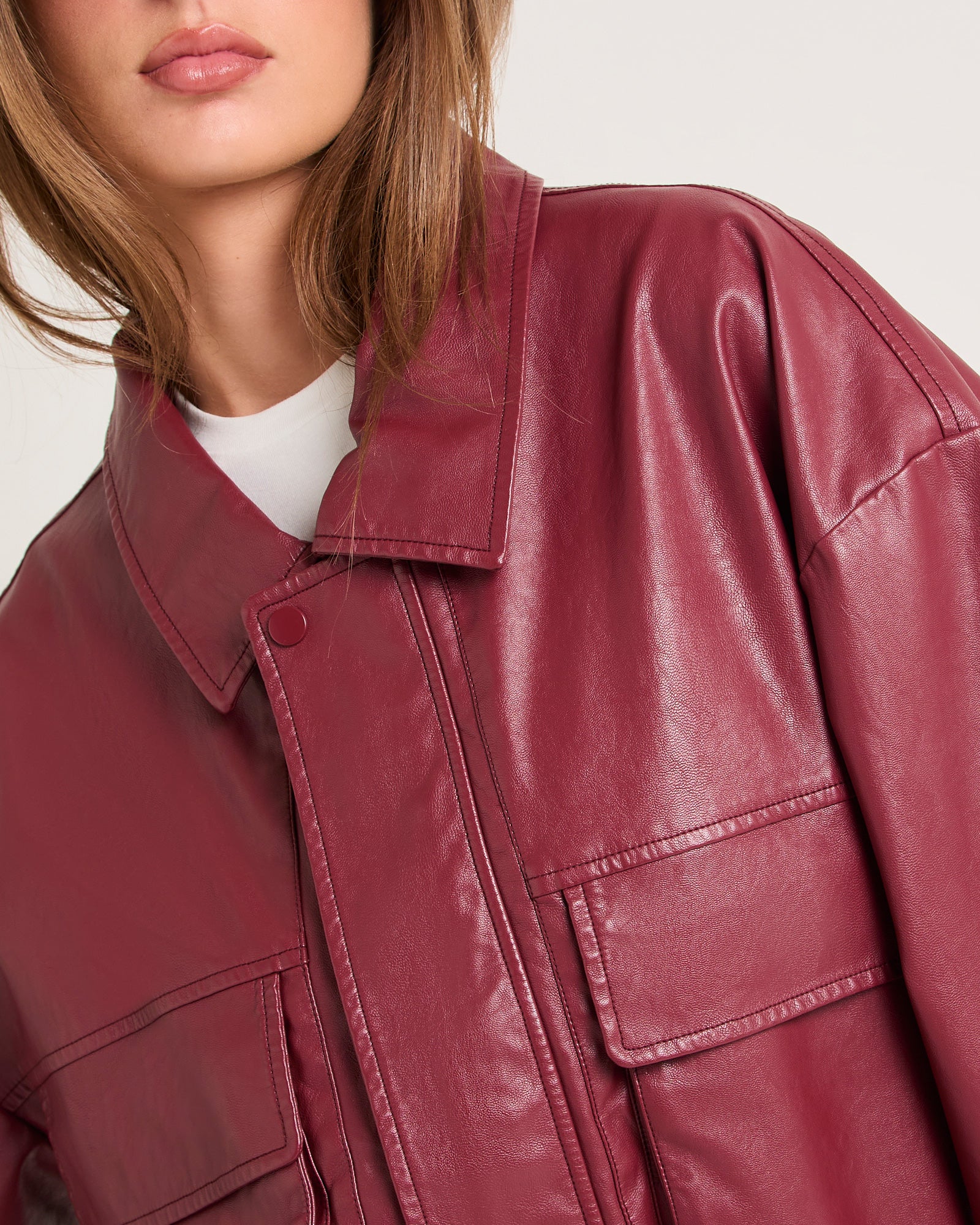 Jen Oversized Patch Pocket Jacket - Image 6