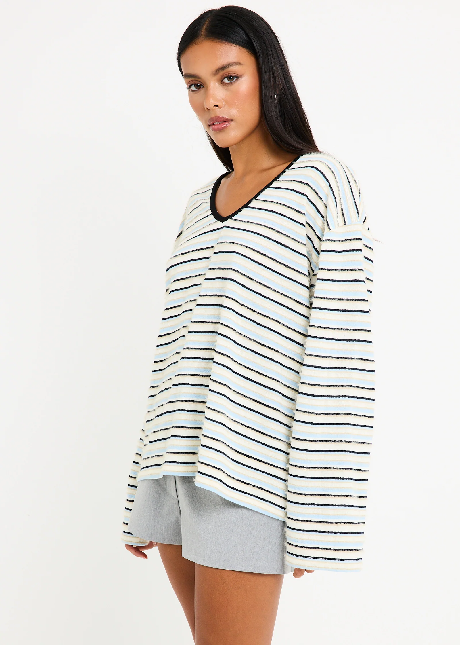 Julie Striped Long Sleeves Knit Jumper - Image 3