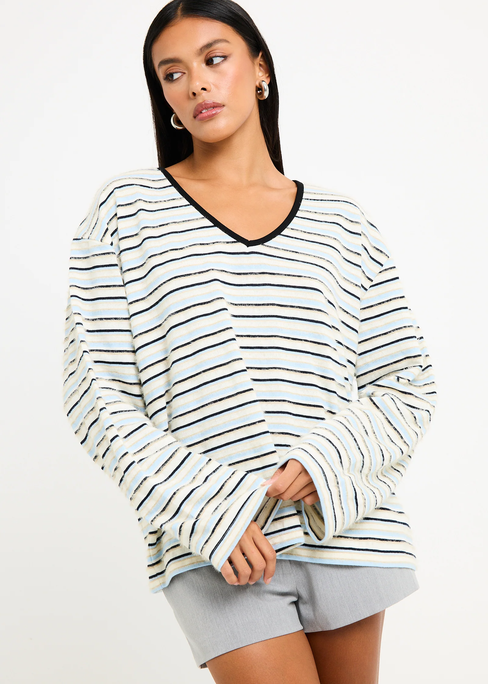 Julie Striped Long Sleeves Knit Jumper - Image 5