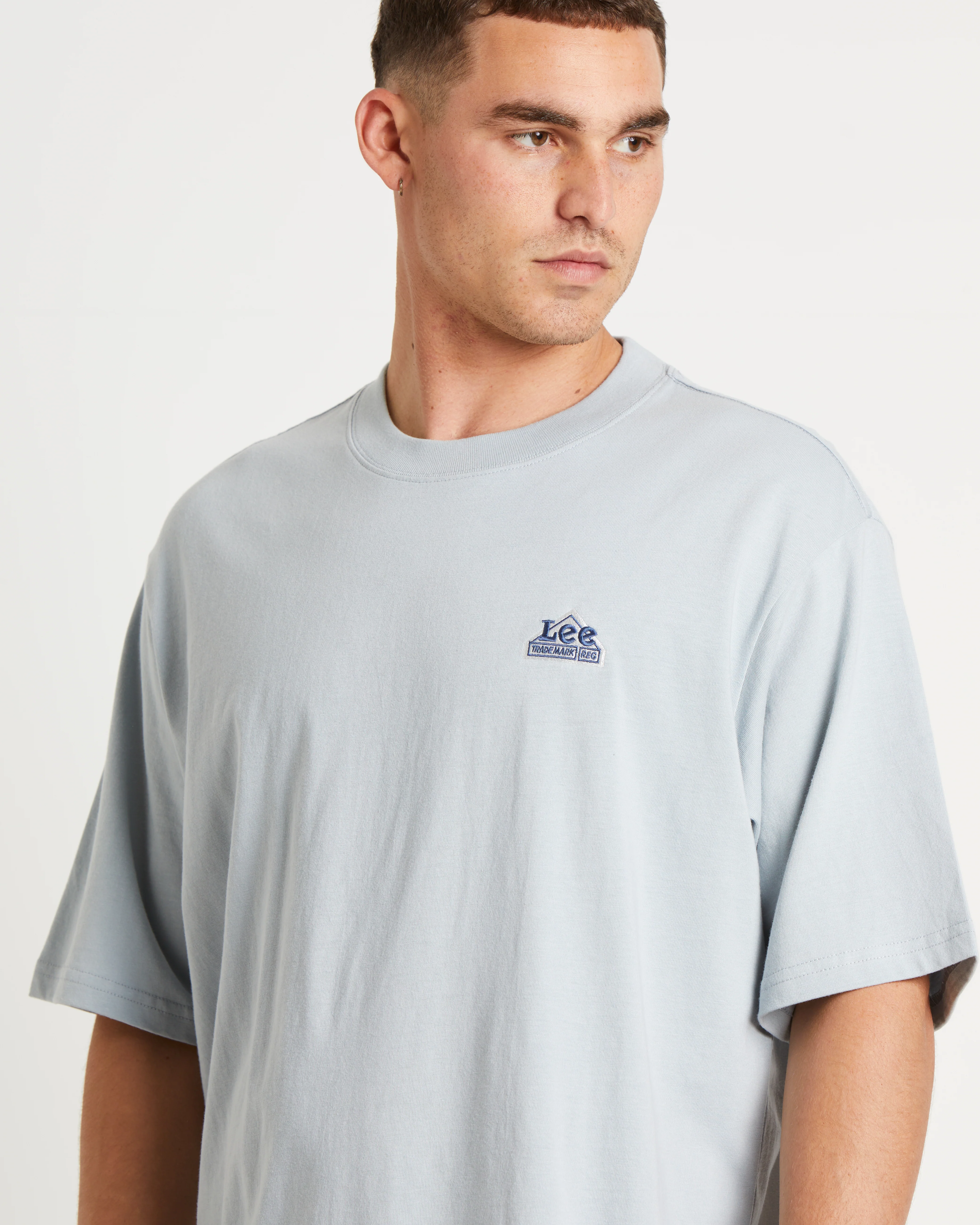Kansas Short Sleeve Baggy T-Shirt in Blue - Image 5