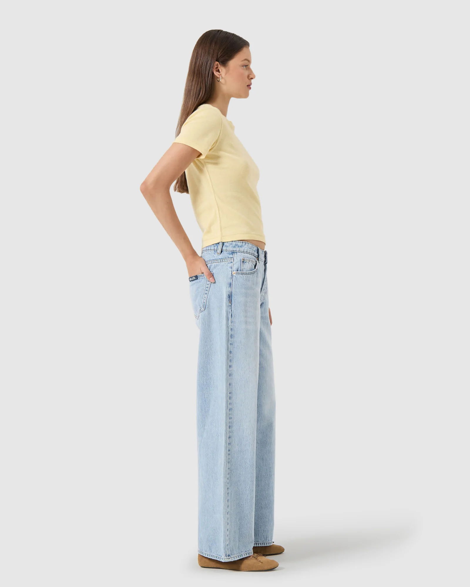 Kate Baggy Denim Jeans Breezy Blue - Image 2