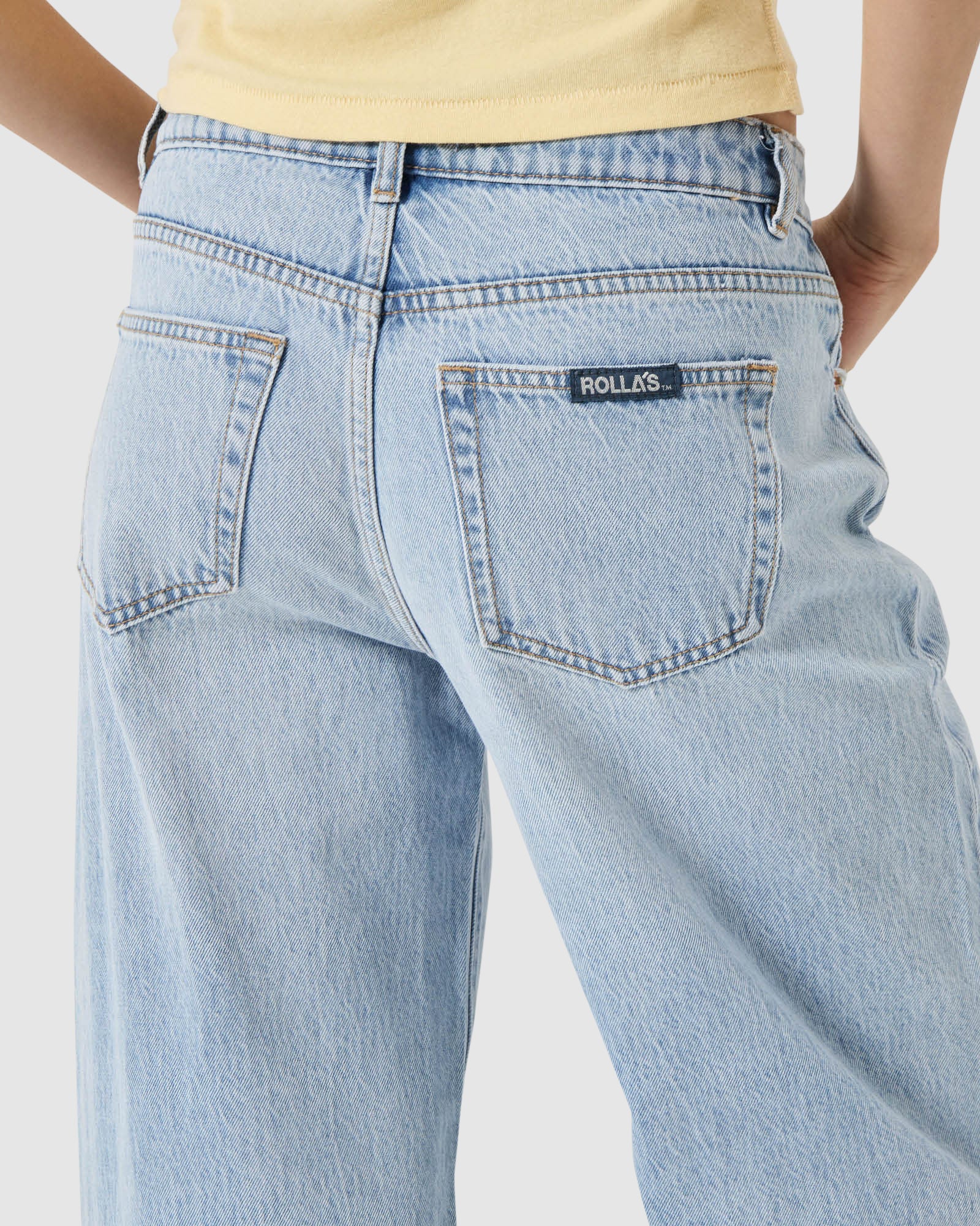 Kate Baggy Denim Jeans Breezy Blue - Image 5