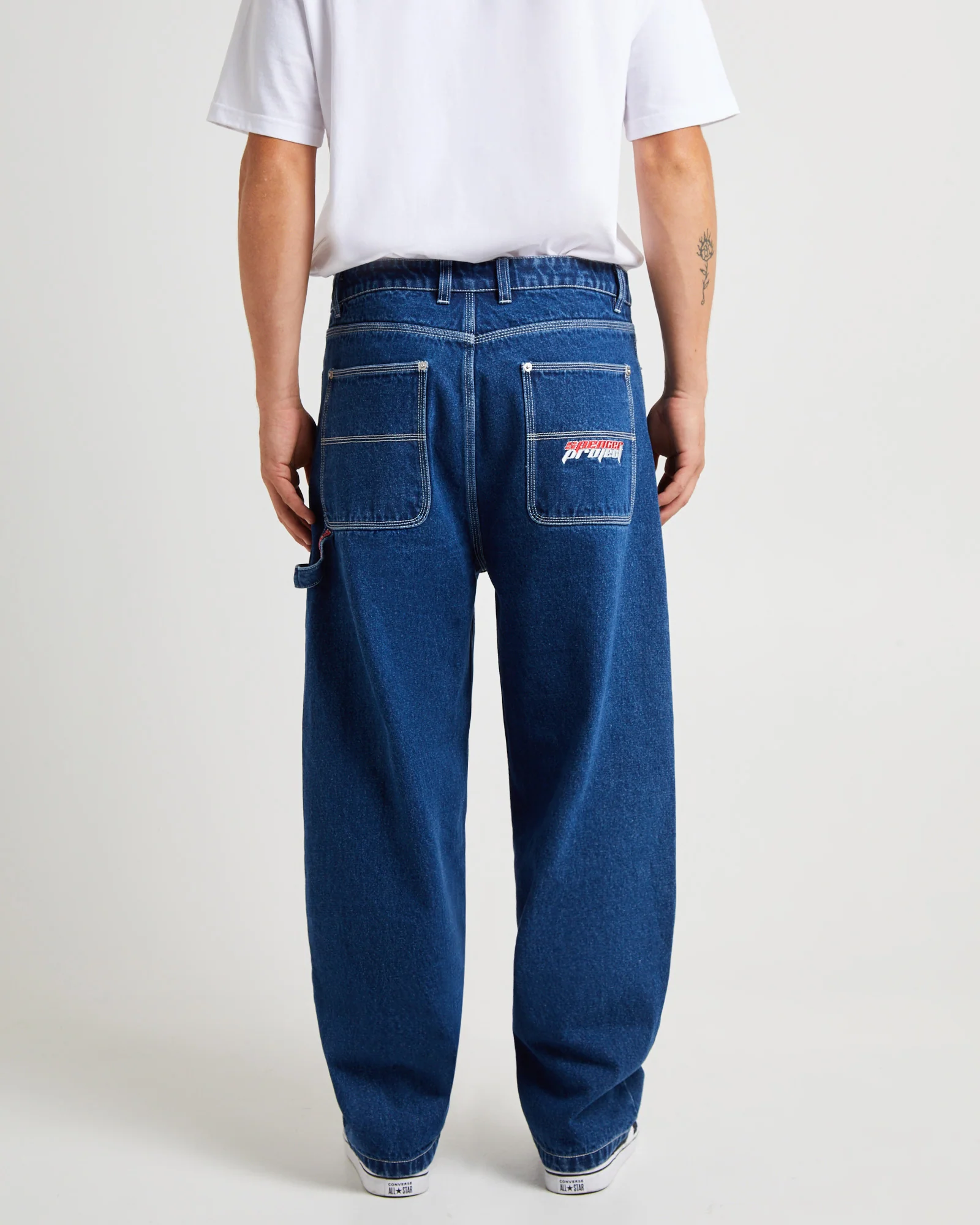 Kay Embroided Wide Leg Denim Pants - Image 2