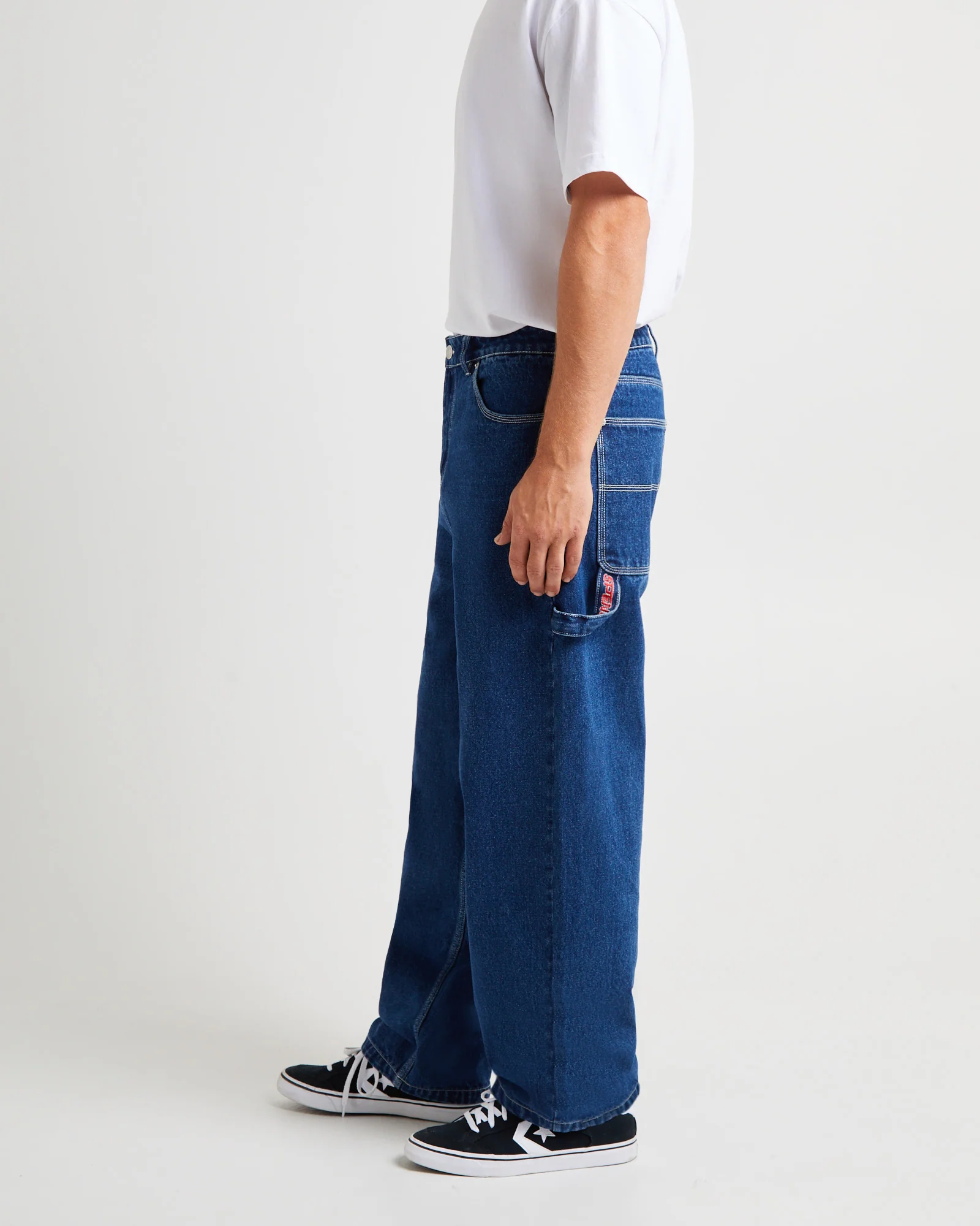 Kay Embroided Wide Leg Denim Pants - Image 5