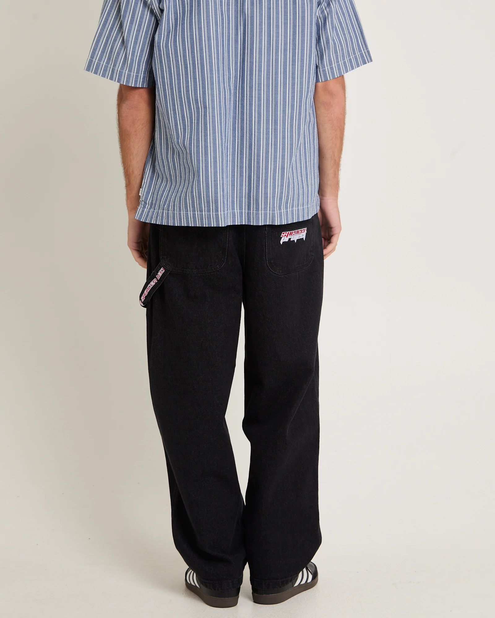 Kay Embroided Wide Leg Denim Pants - Image 2