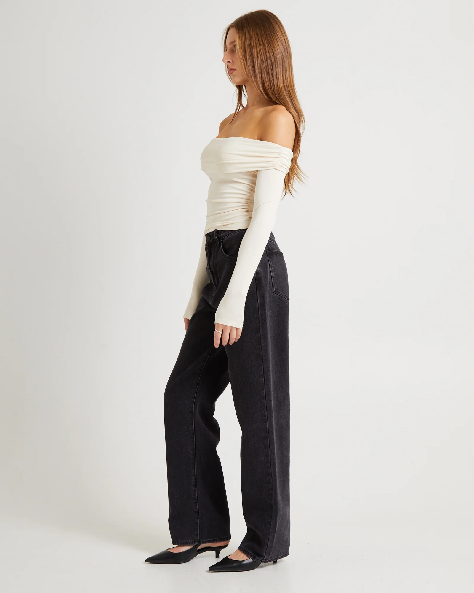 Kia Cold Shoulder Ruch Top - Image 4
