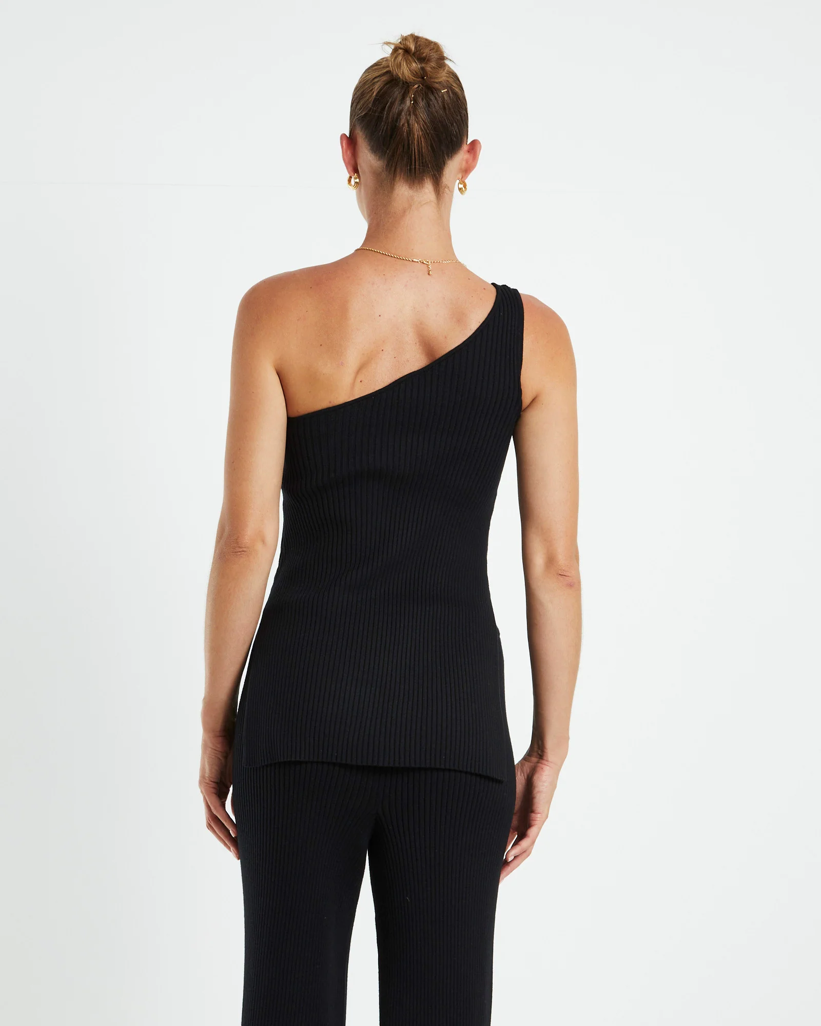 Kiah Knit Longline Top Black - Image 2