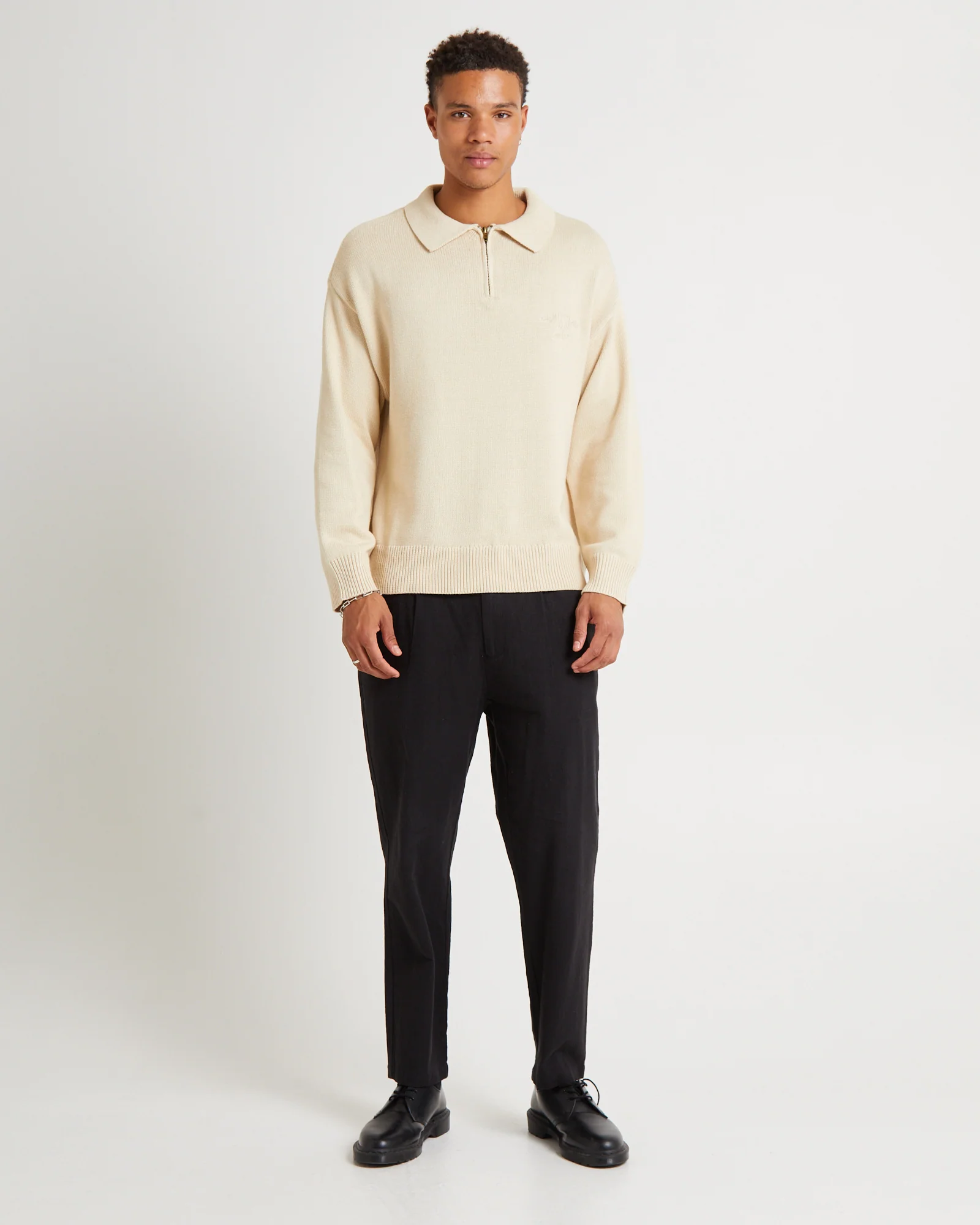 Knit 1/4 Zip Jumper - Image 3