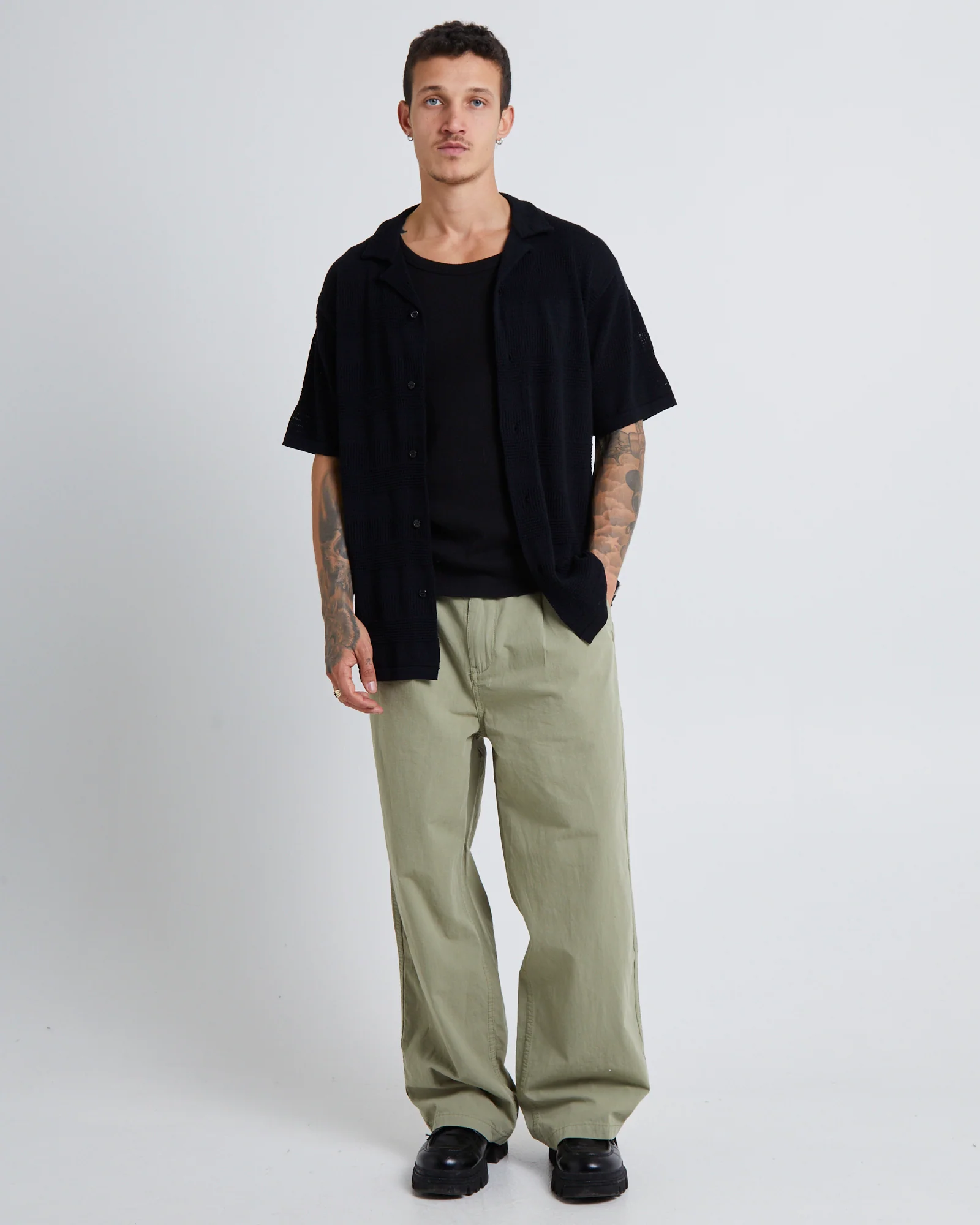 Knitted Short Sleeve Resort Shirt - Image 3
